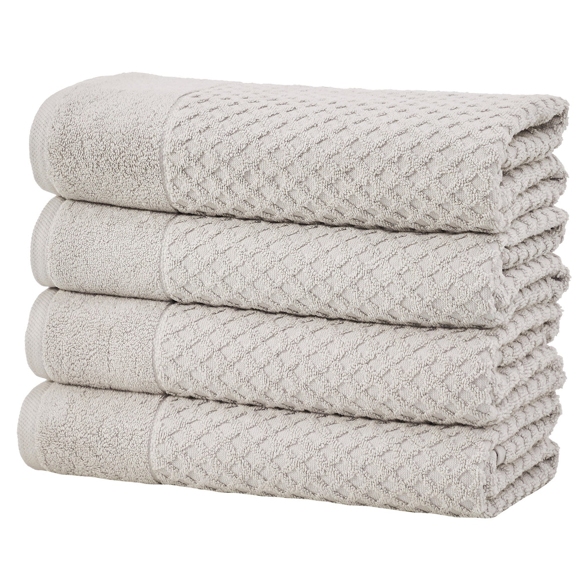 Cotton Diamond Waffle Weave Bath Towel Set - Grayson Collection