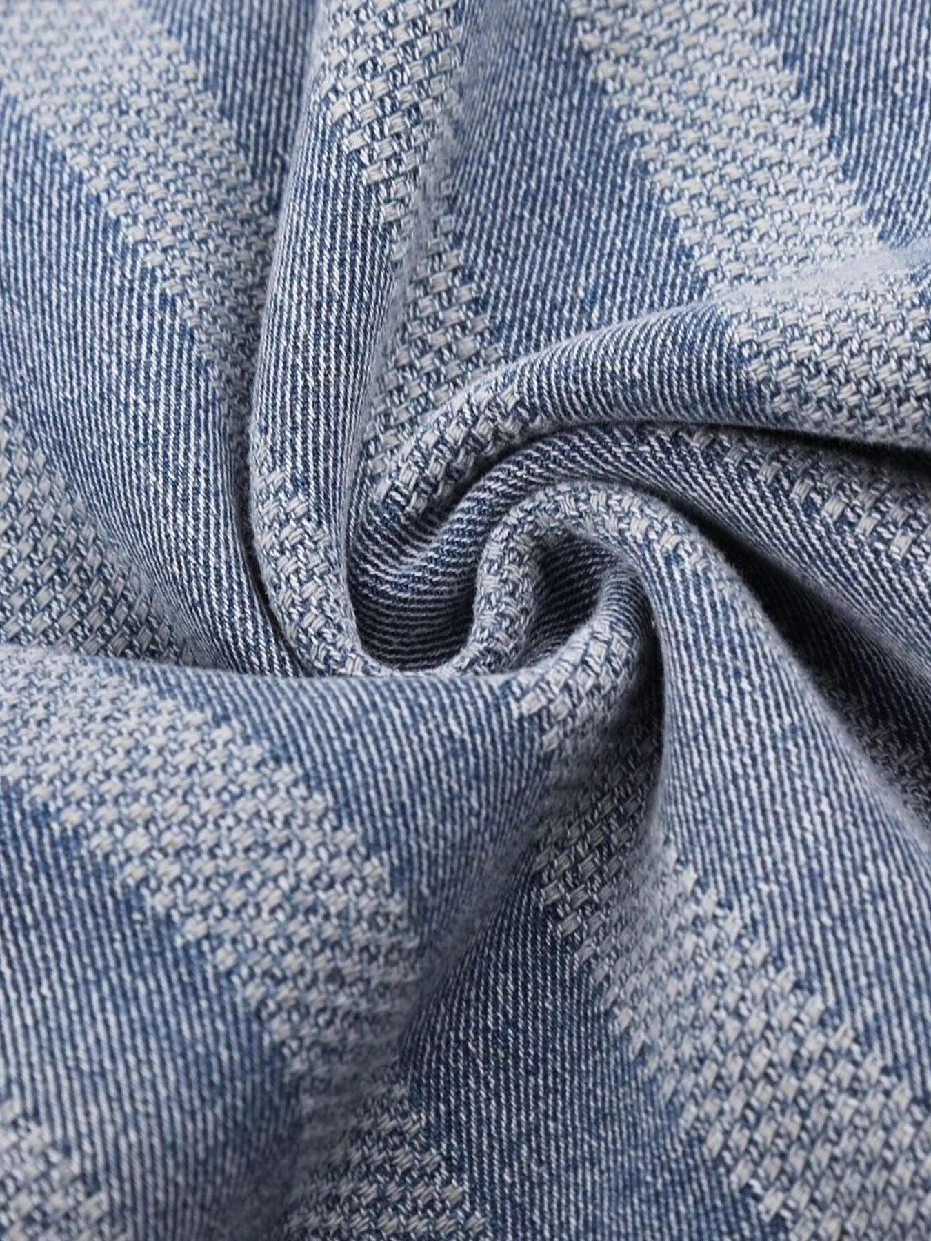 Men's Stripe Wide Leg Denim Capris