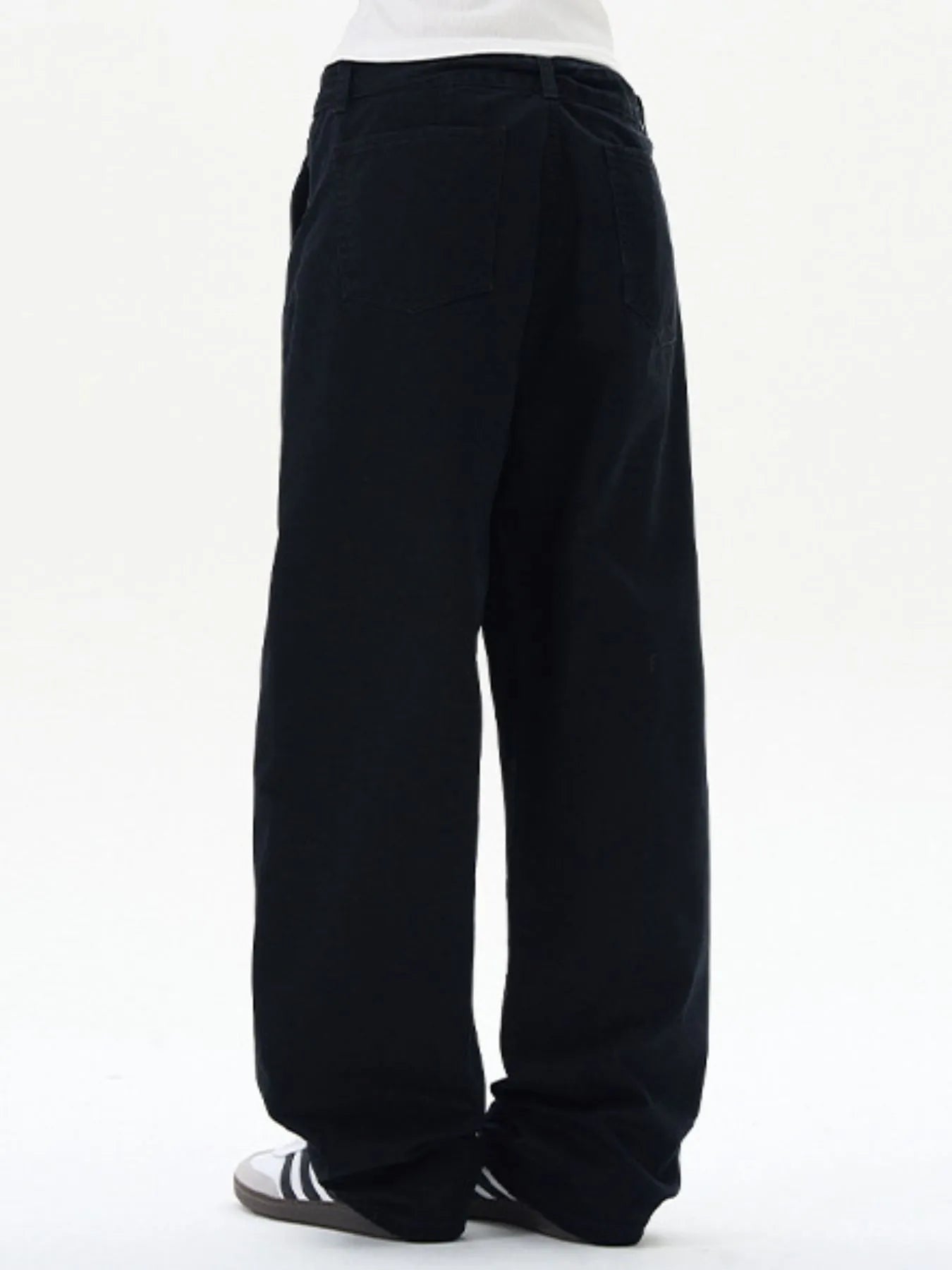 Men's Full Size Washed Wide Leg Cargo Pants Plus Size