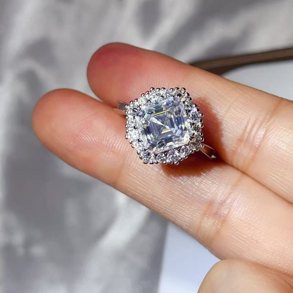 3 Carat Moissanite 925 Sterling Silver Ring