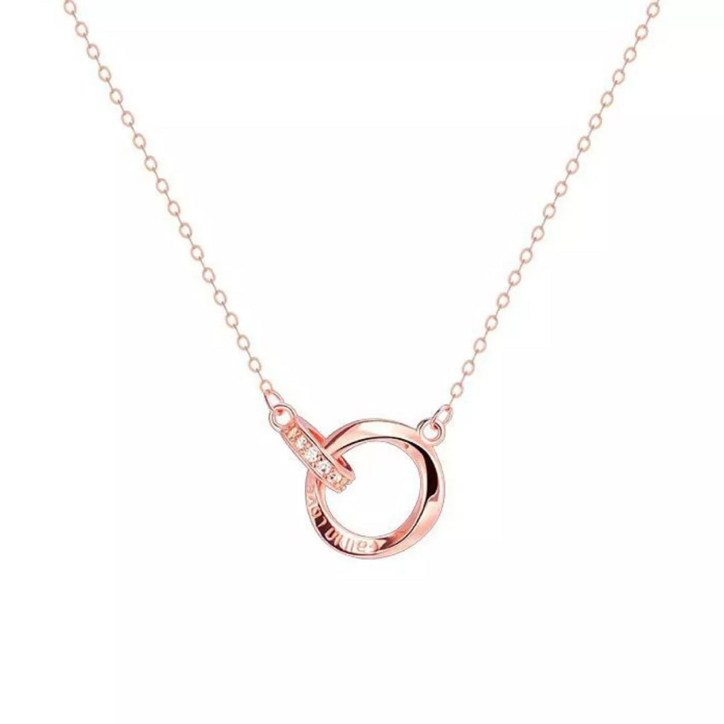 18K Rose Gold-Plated 925 Sterling Silver Necklace