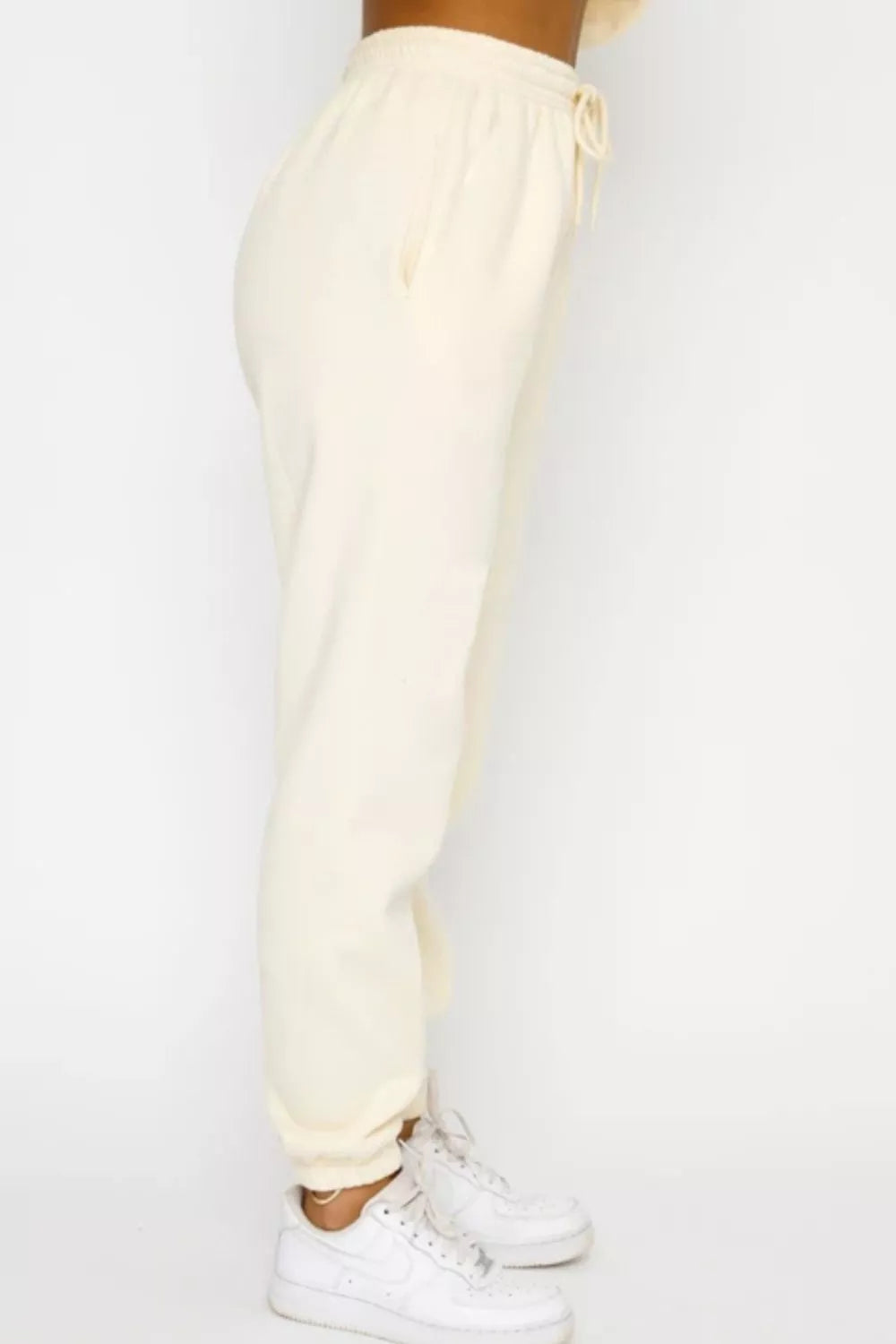Round Neck Sweatshirt and Joggers Set
