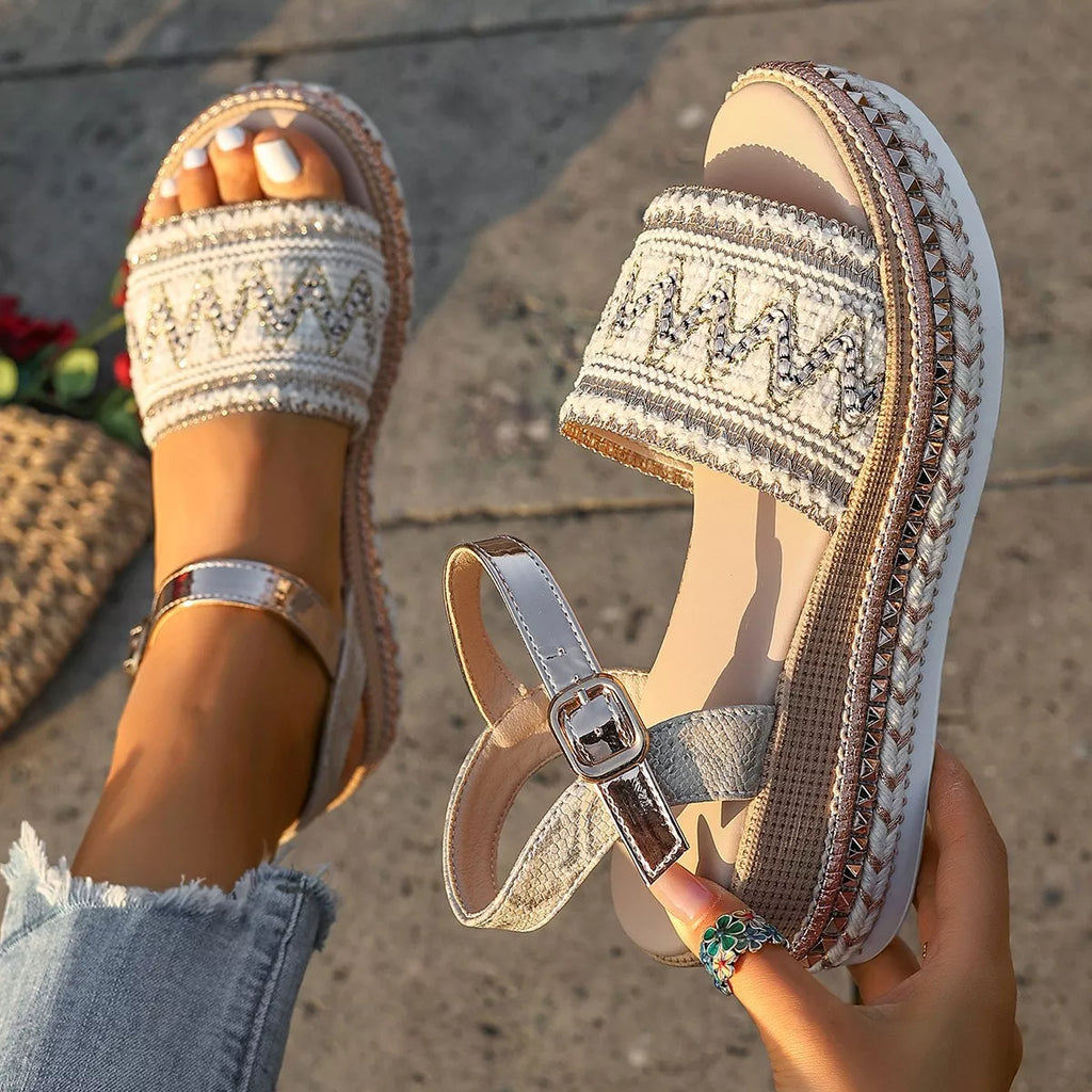 Open Toe Wedge Sandals