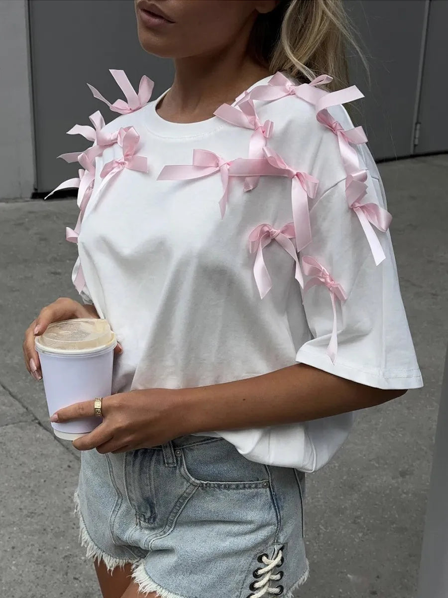 Bow Short Sleeve T-Shirt