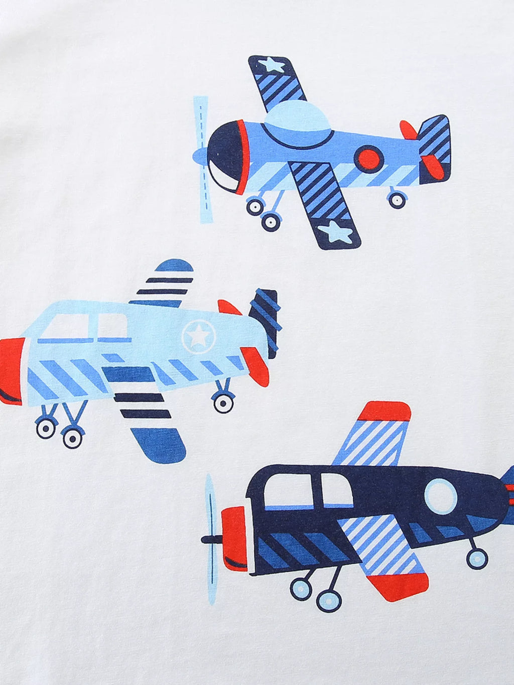 Kids' Airplane Print T-shirt and Shorts Set