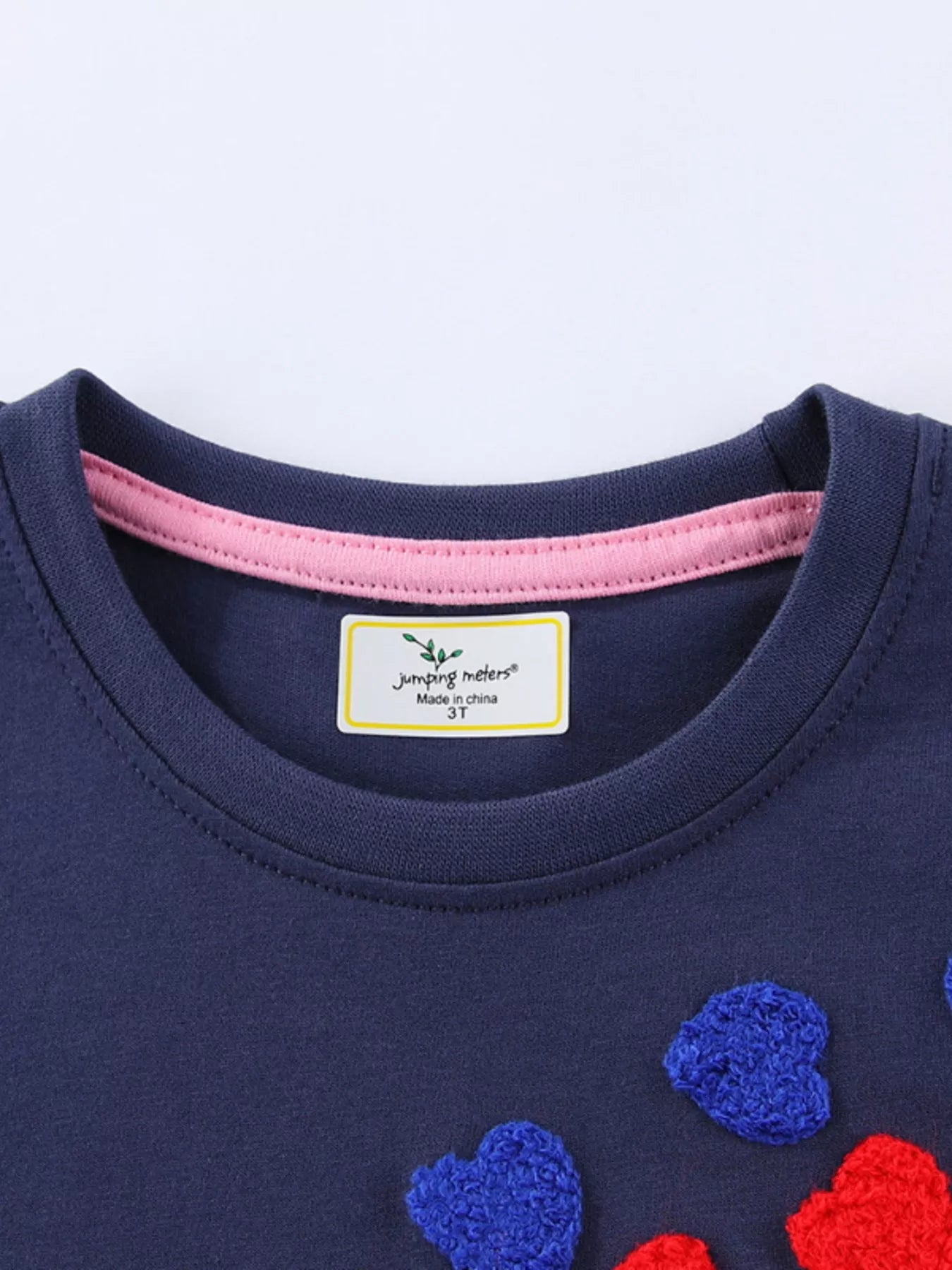 Children's Heart Applique Short Sleeve Dress