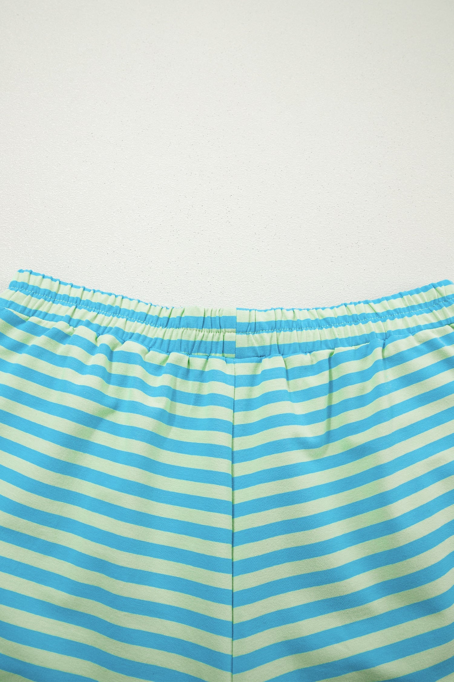 Stripe Colorblock Pullover & Pull-On Shorts Set