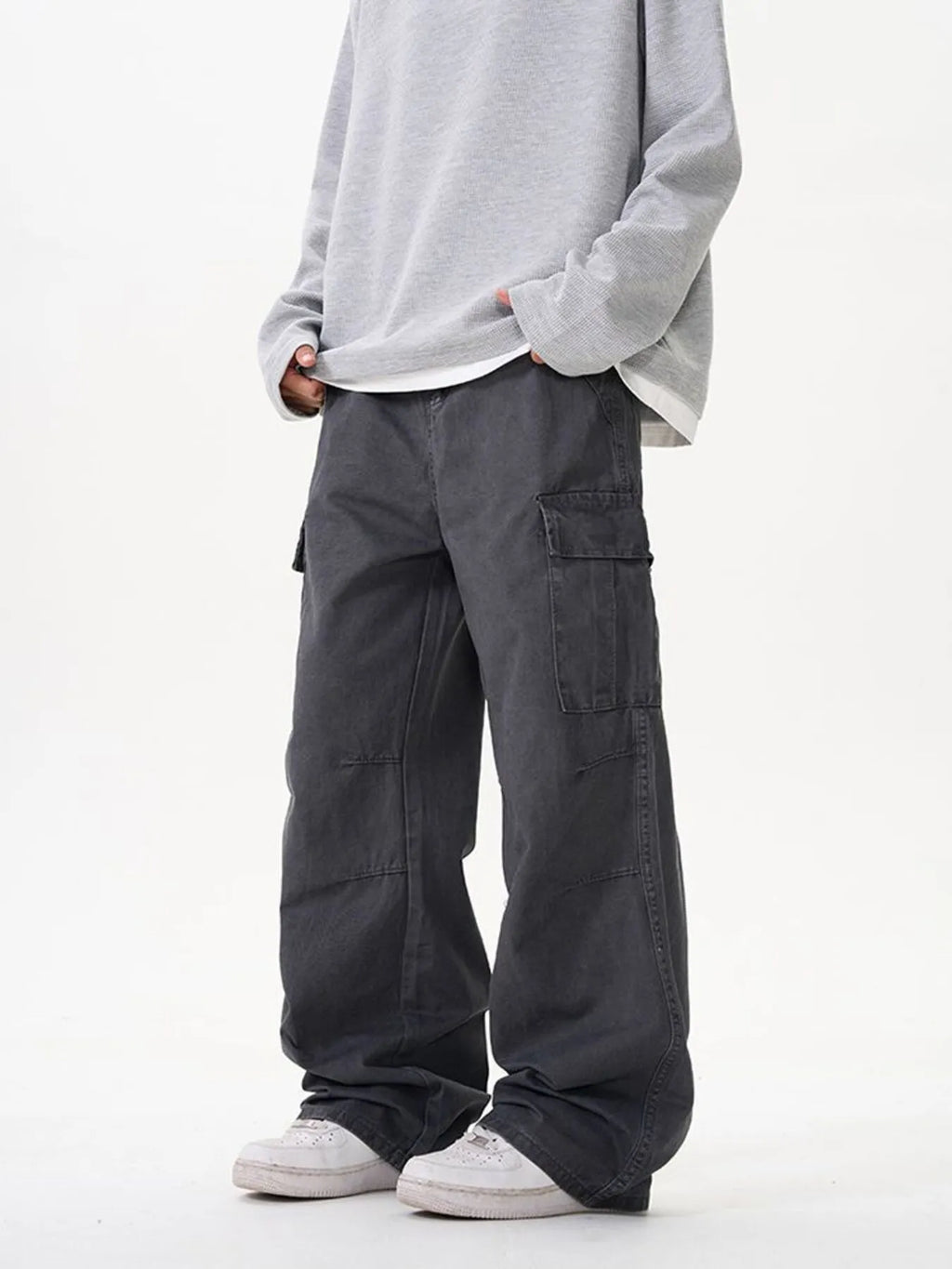 Men's Wide Leg Cargo Pants