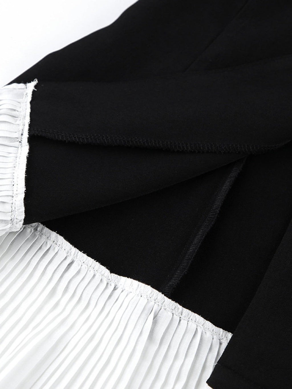 Pleated One Button Blazer Dress