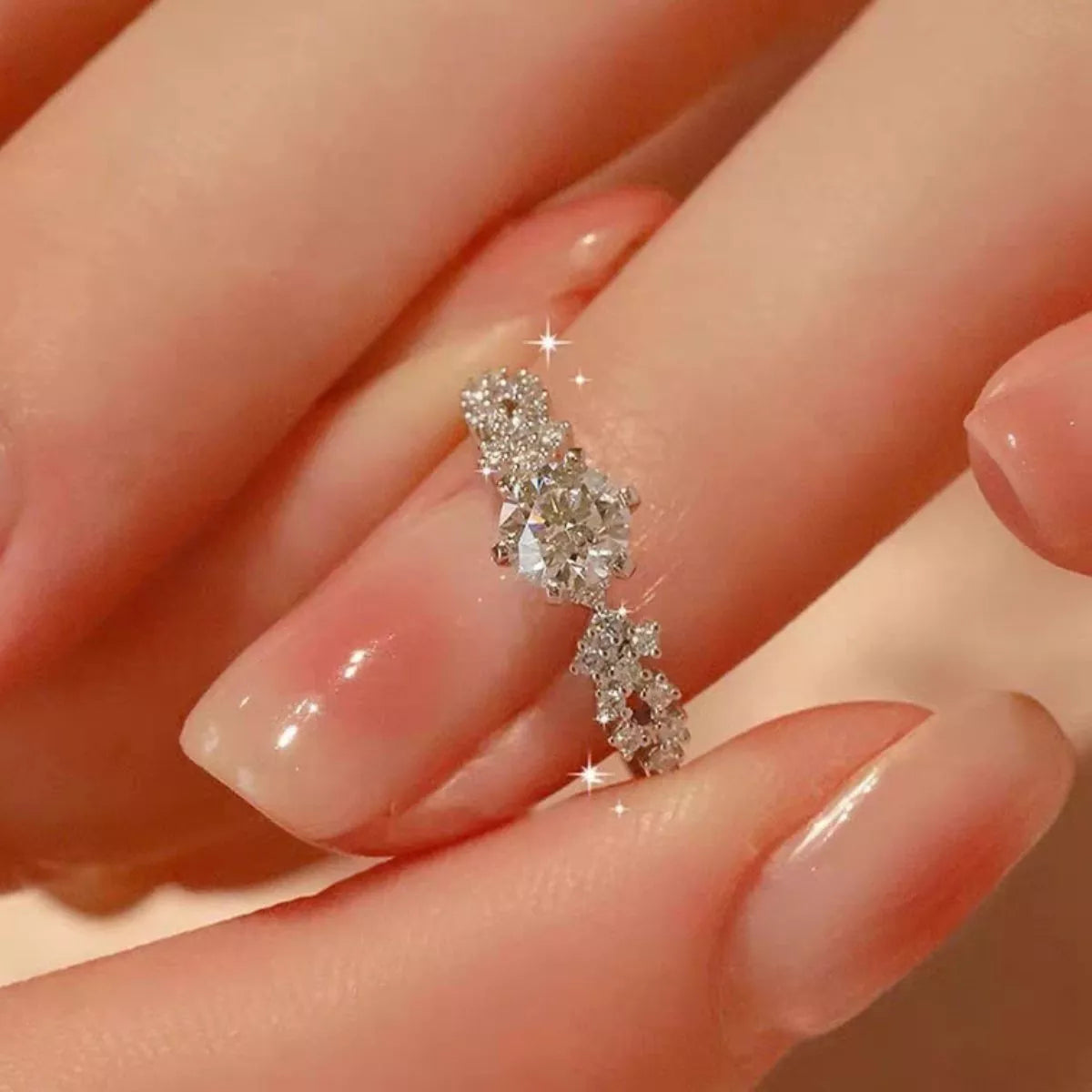 1 Carat 925 Sterling Silver Moissanite Ring