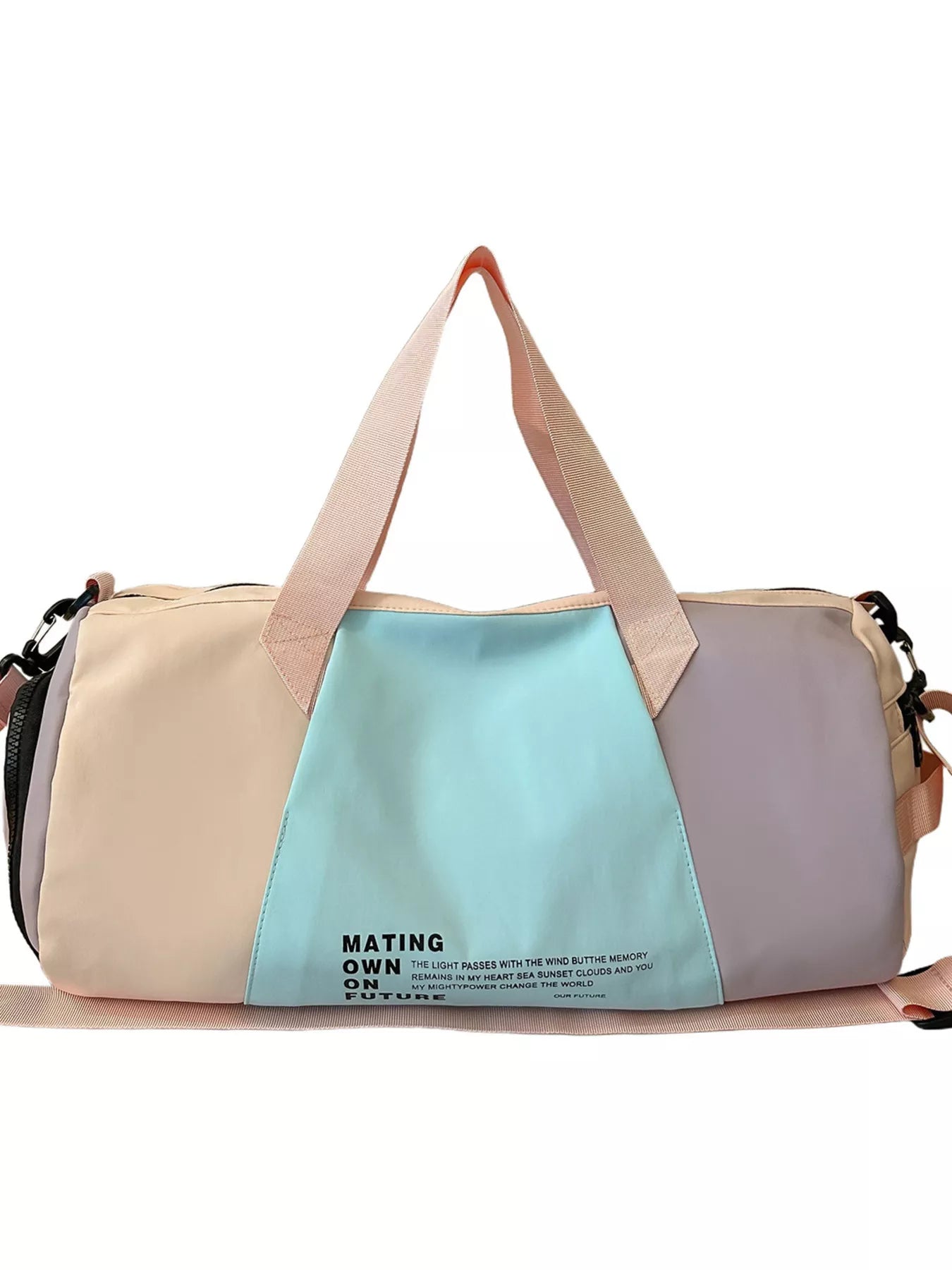 Color Block Duffle Bag