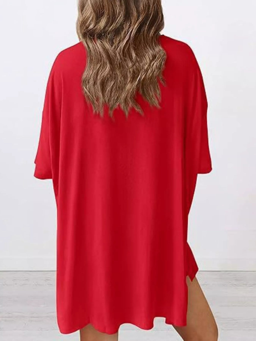 Full Size Half Sleeve T-Shirt and Shorts Set Plus Size
