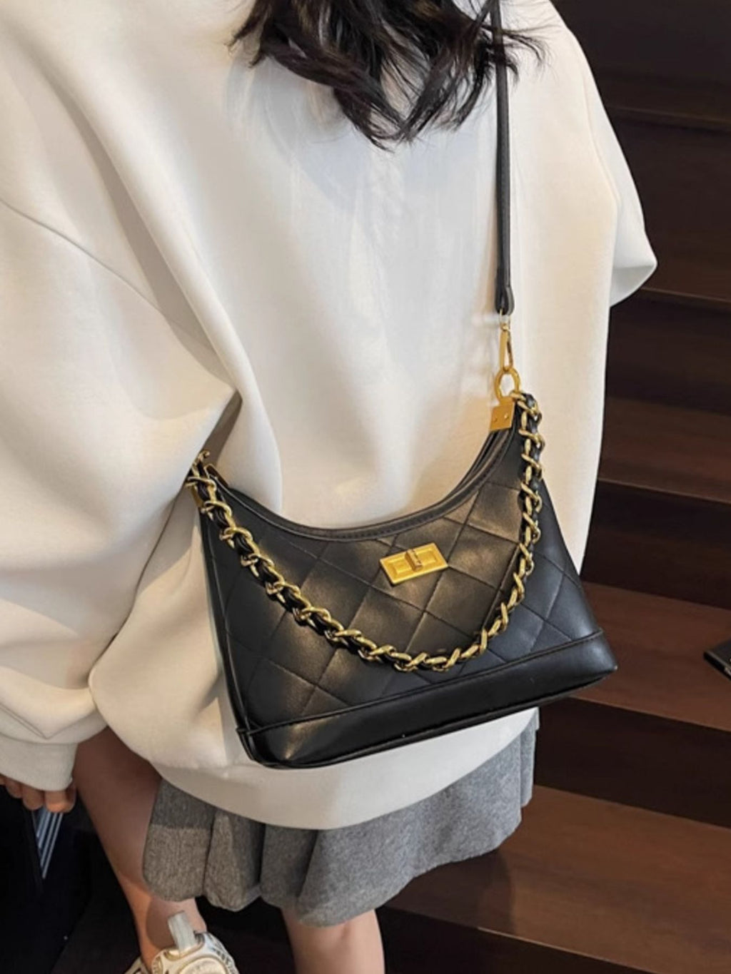 Chic Quilted Chain Shoulder Bag
