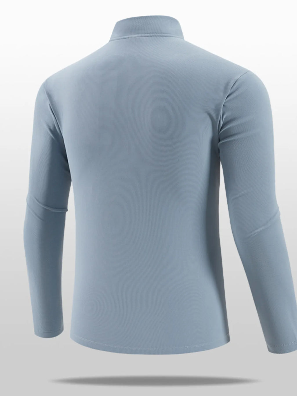 Men's Plus Size Quarter-Zip Long Sleeve Top