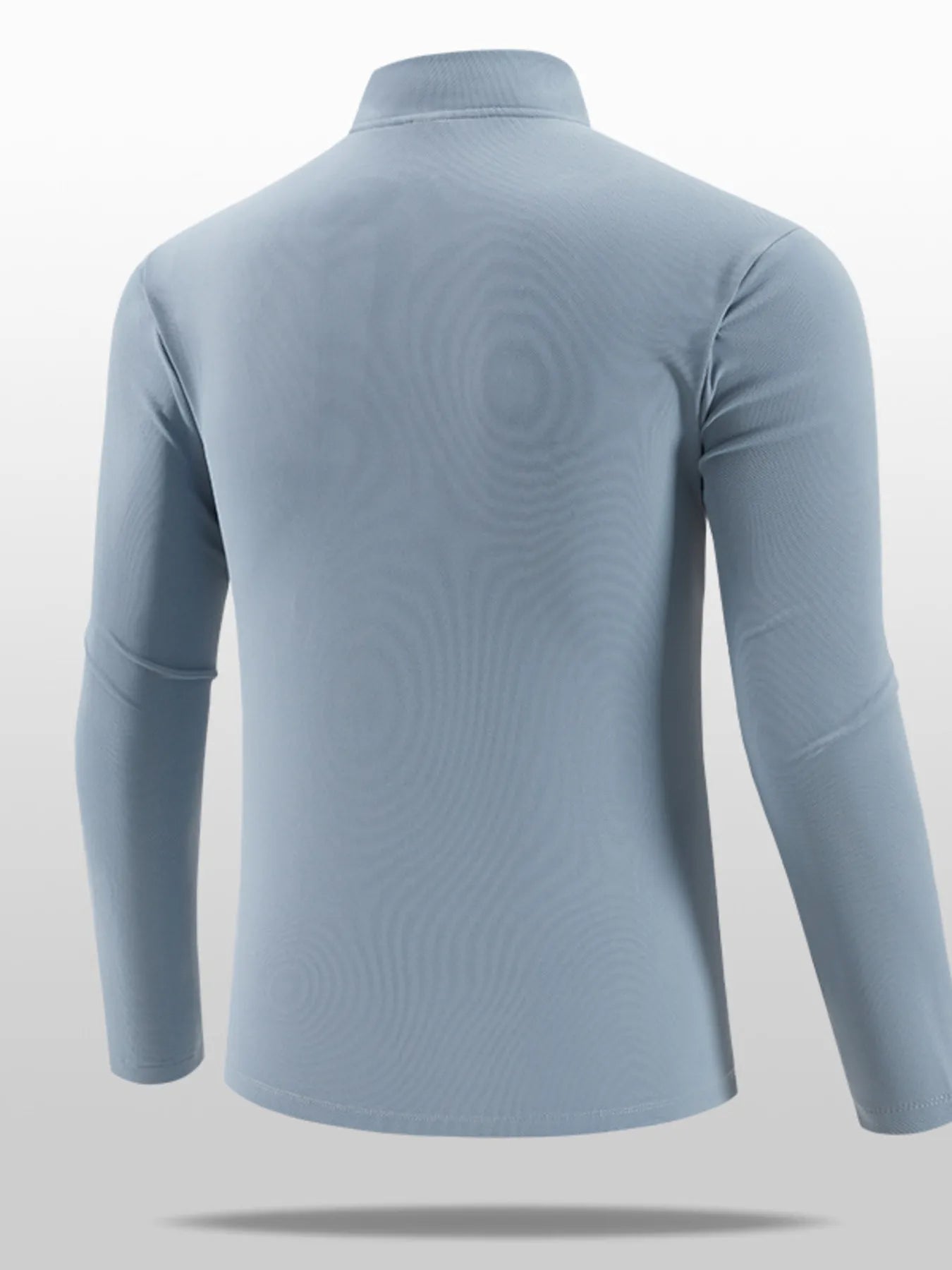 Men's Plus Size Quarter-Zip Long Sleeve Top