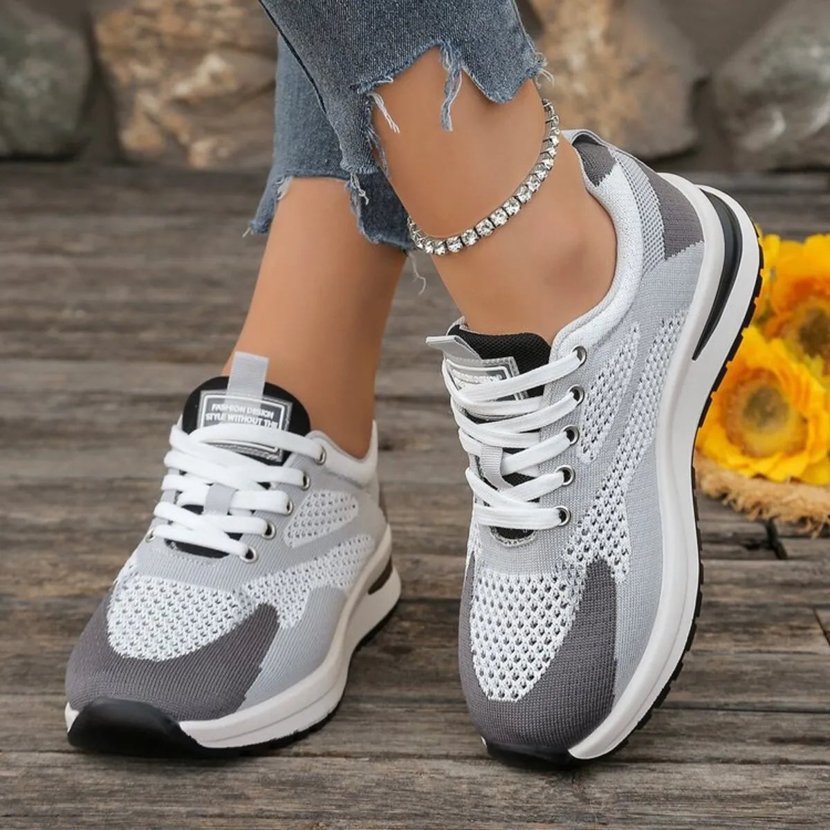 Lace Up Platform Athletic