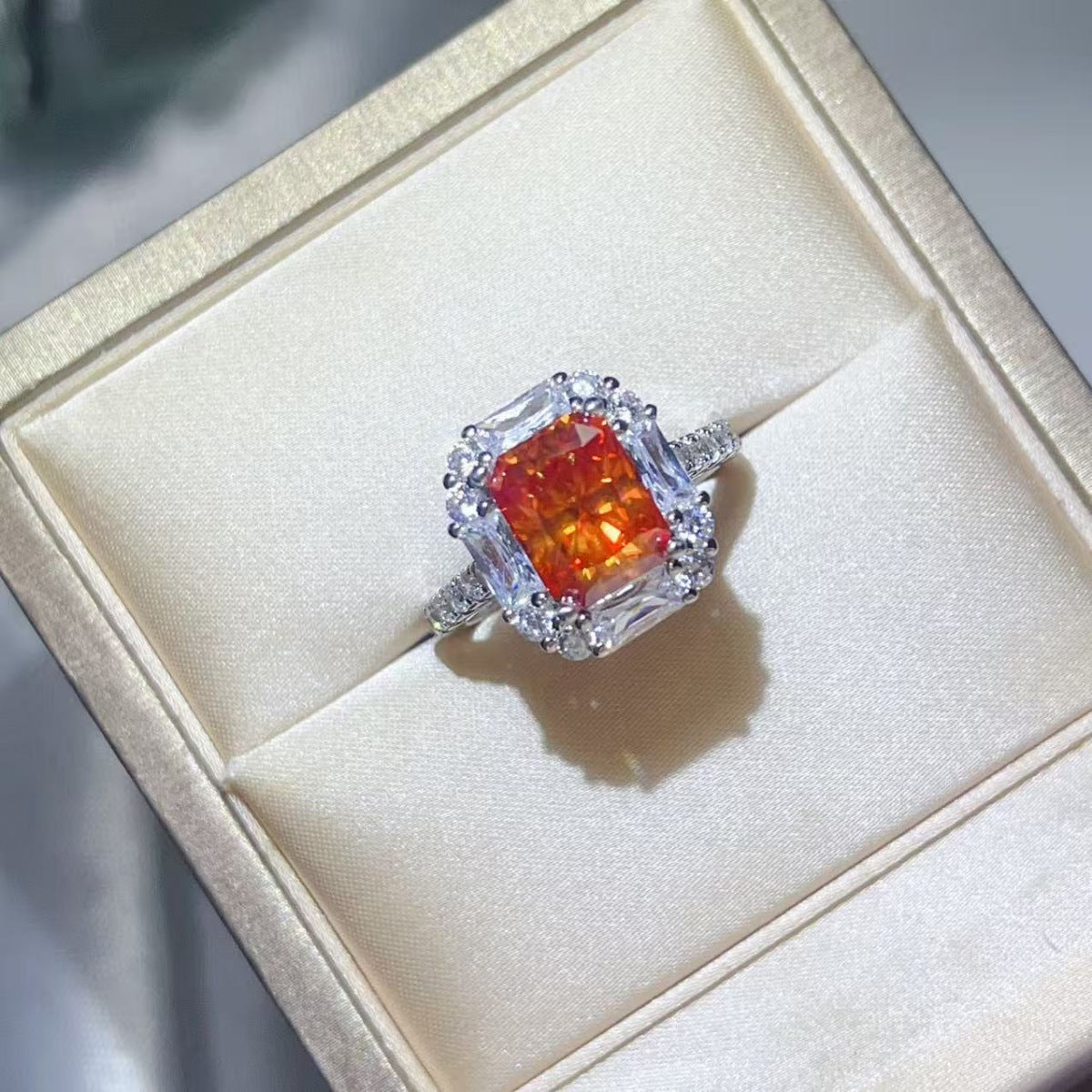 3 Carat Moissanite 925 Sterling Silver Ring