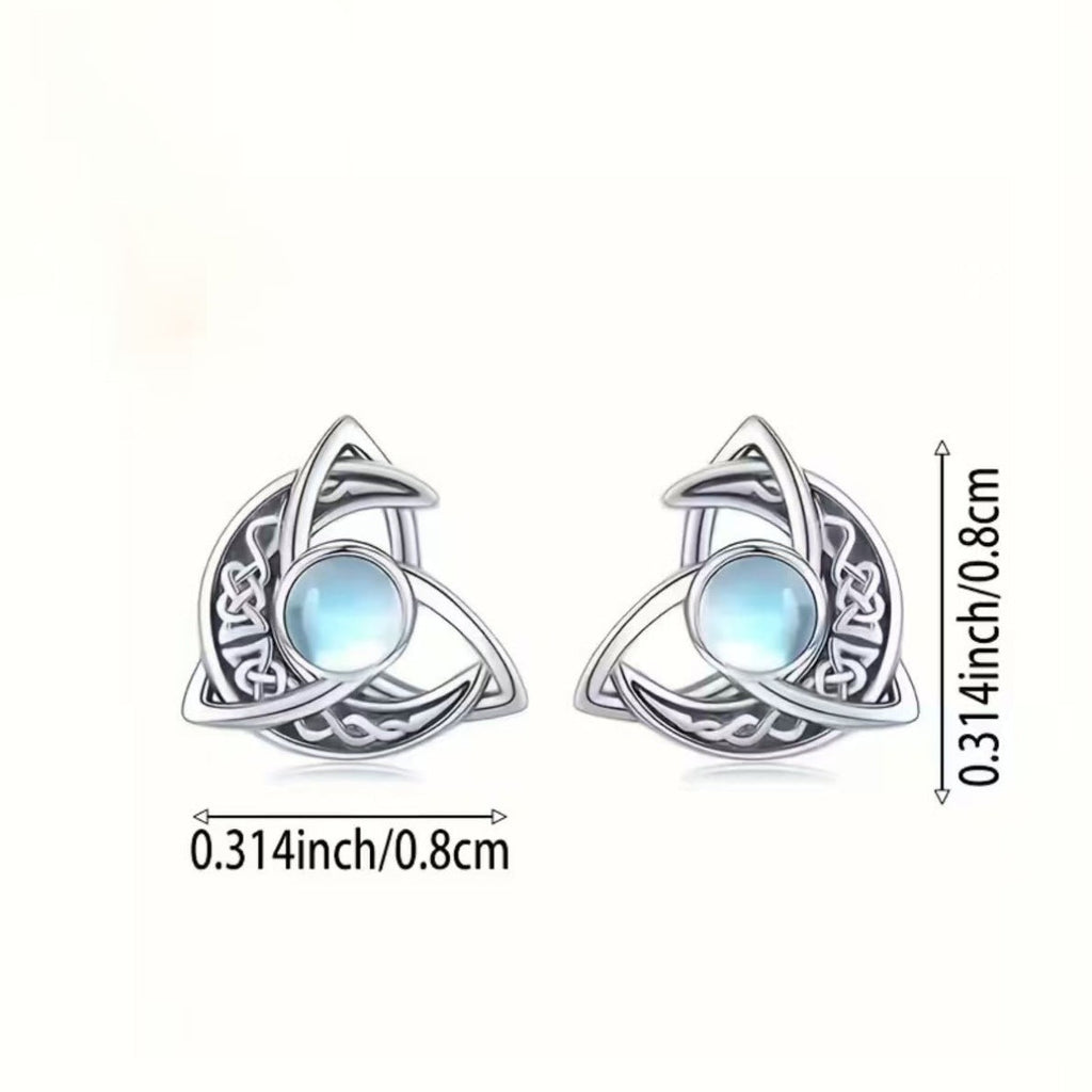 Moonstone Stud Earrings