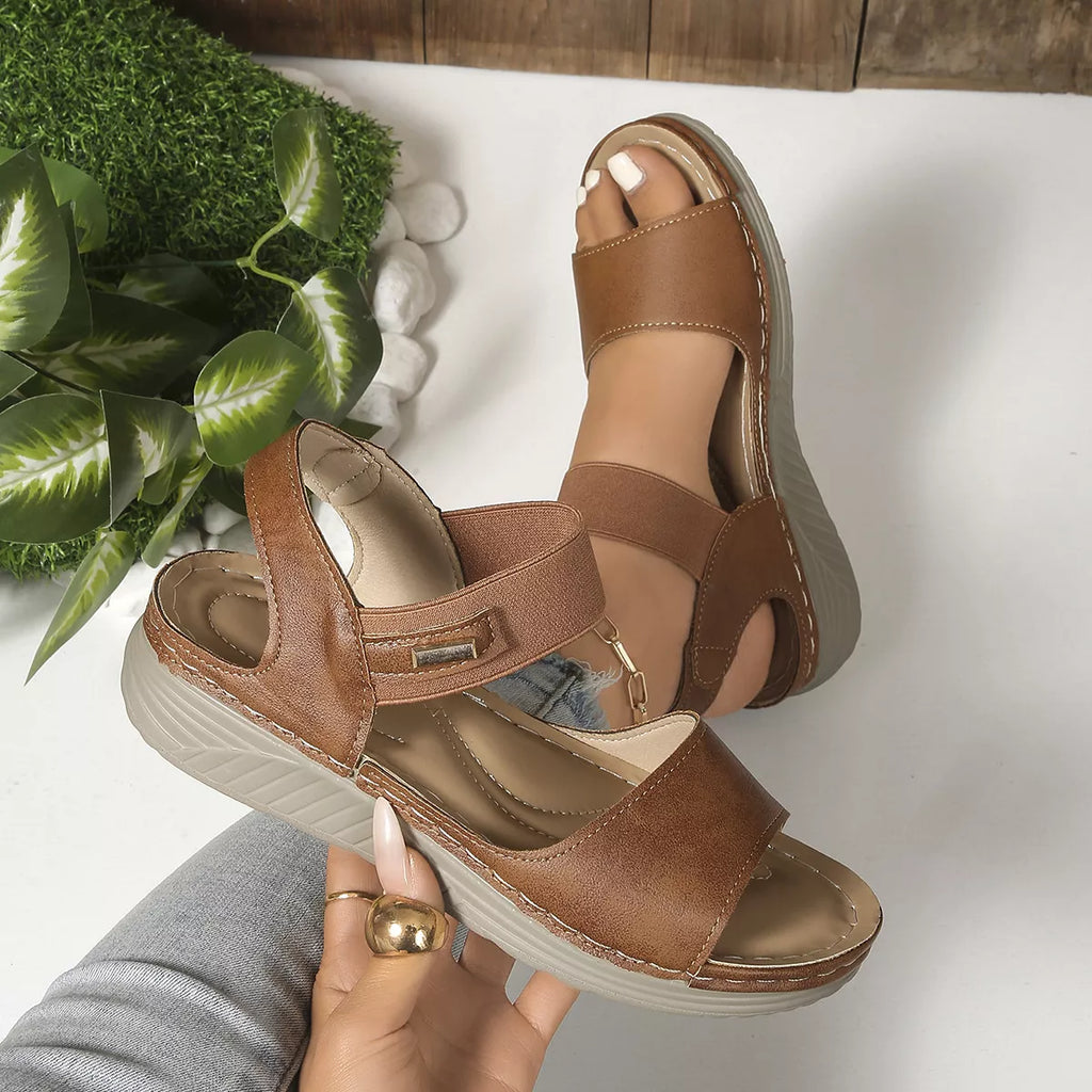 Open Toe Wedge Sandals