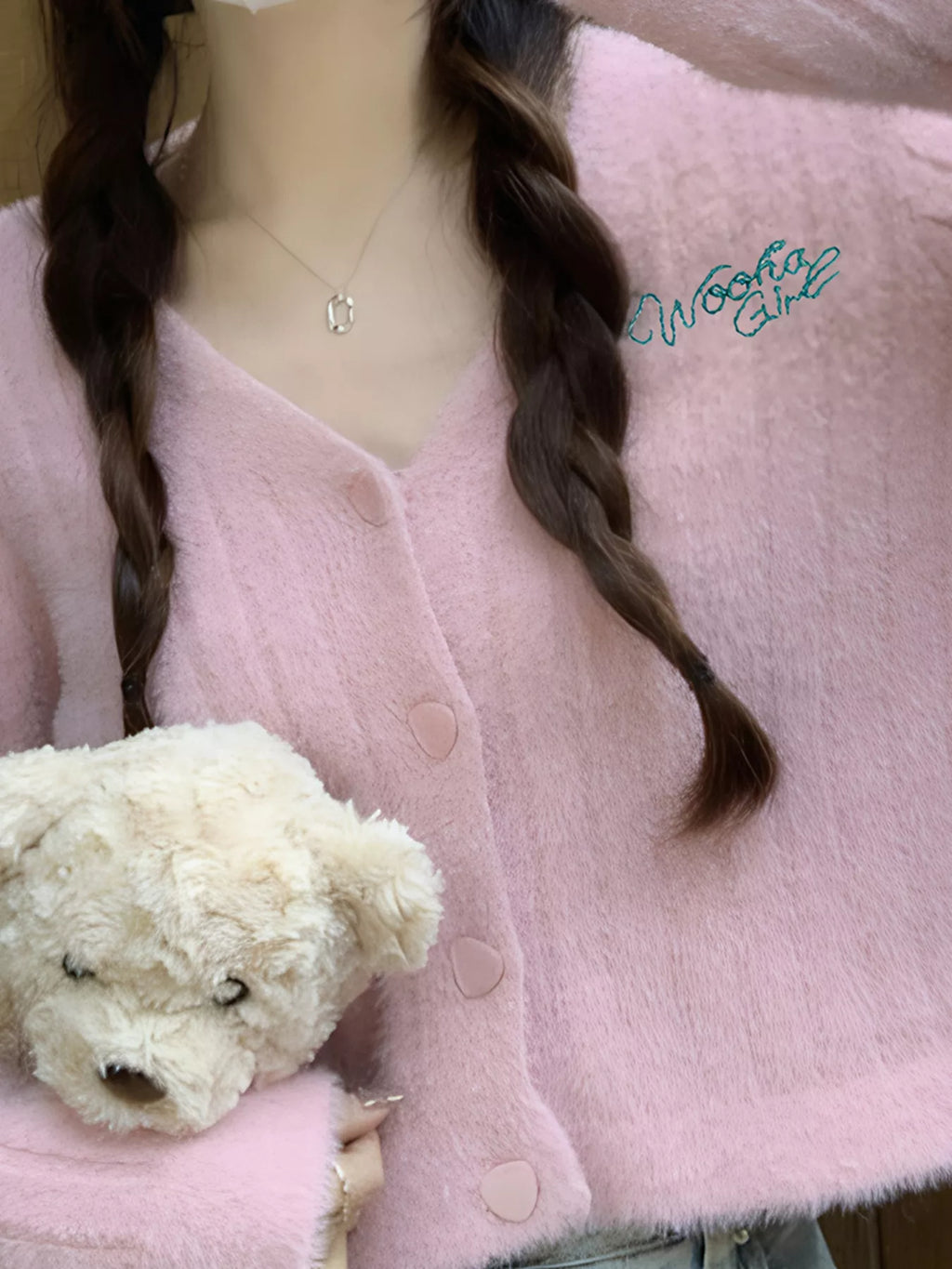 Button Up Ribbed Knit Cardigan