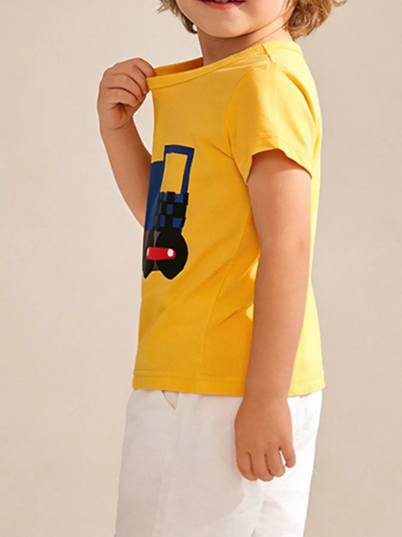 Children's Train Graphic Short Sleeve T-Shirt