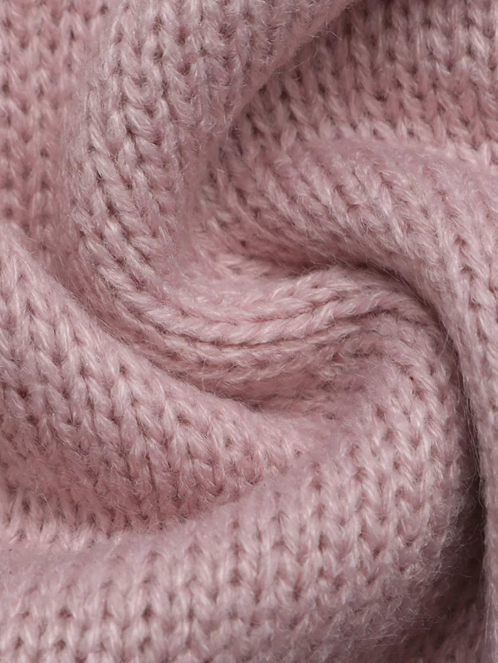 V-Neck Openwork Long Sleeve Sweater