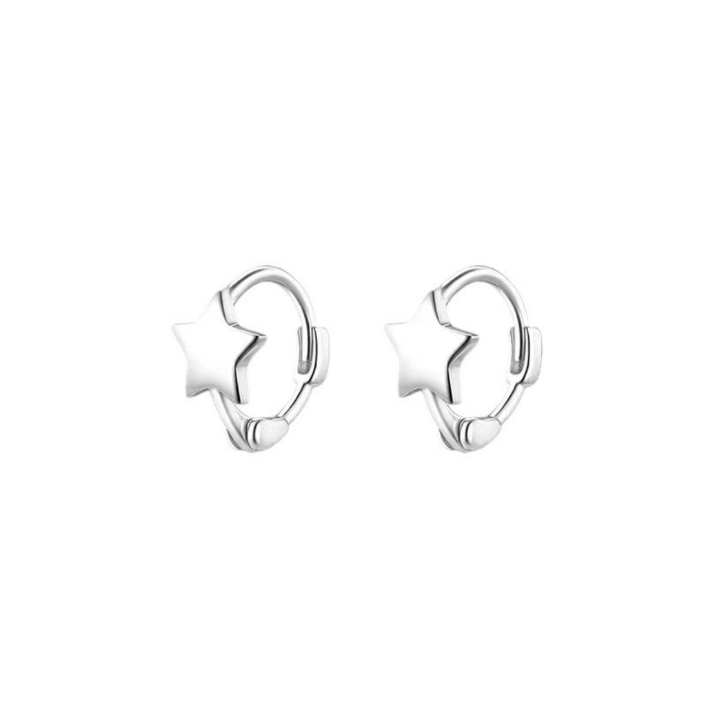 925 Sterling Silver Star Earrings