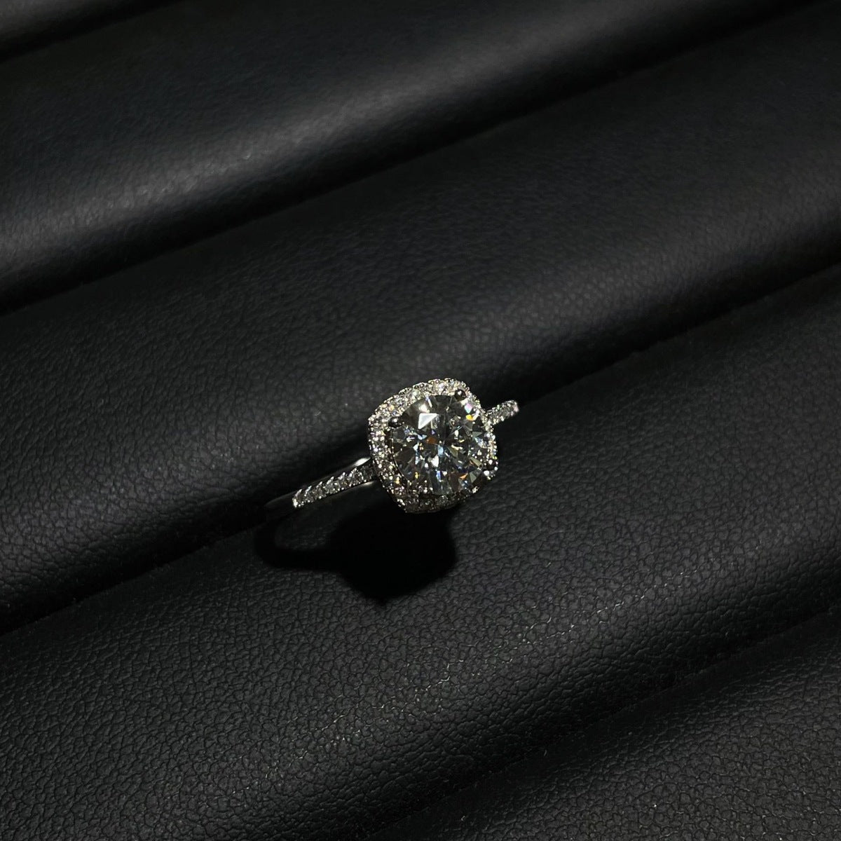 1 Carat Moissanite 925 Sterling Silver Ring