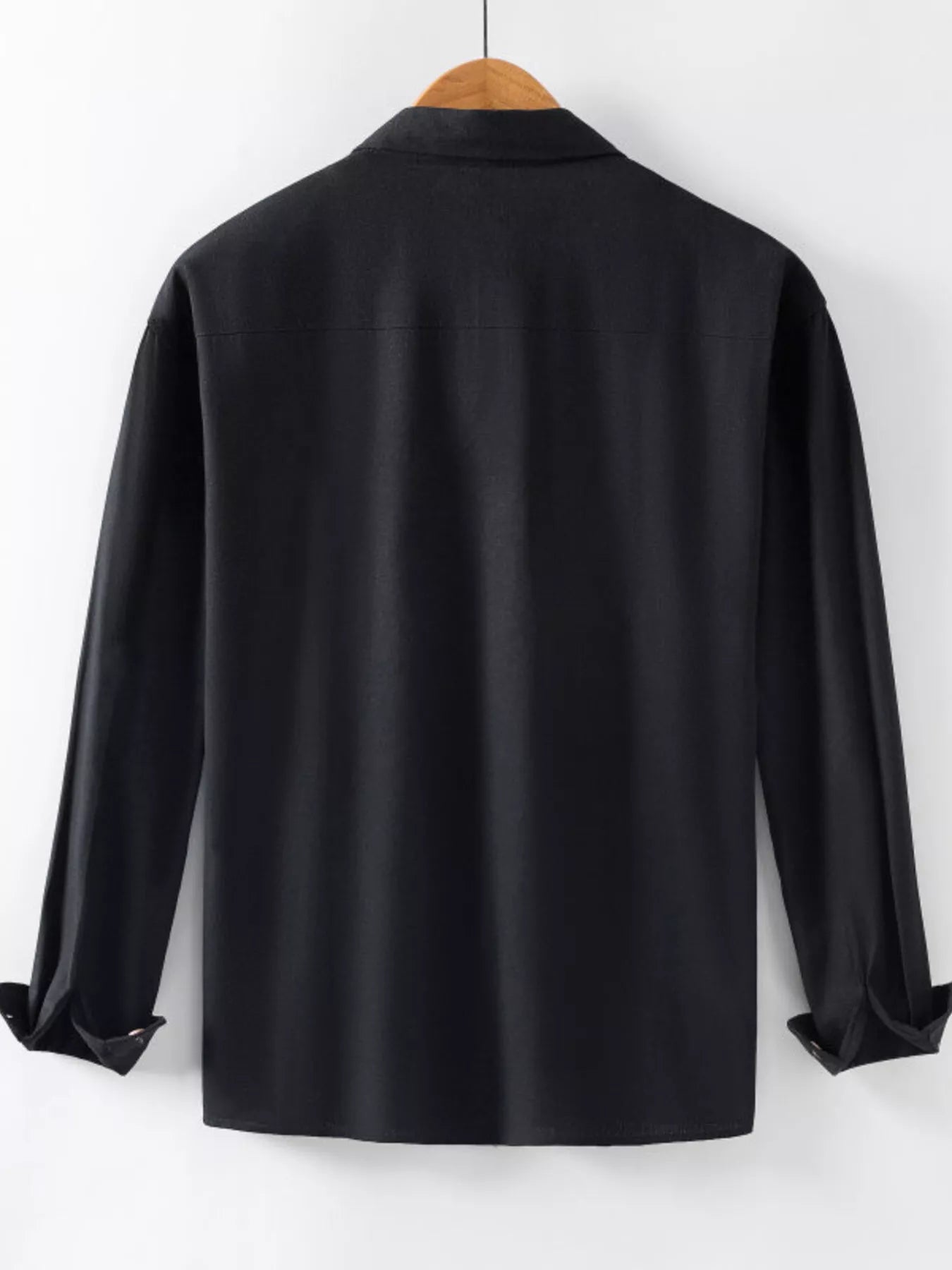 Men's Casual Solid Color Long Sleeve Shirt