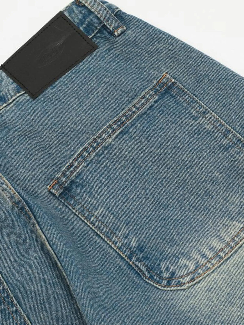 Men's Washed Multi-Pocket Cargo Jeans