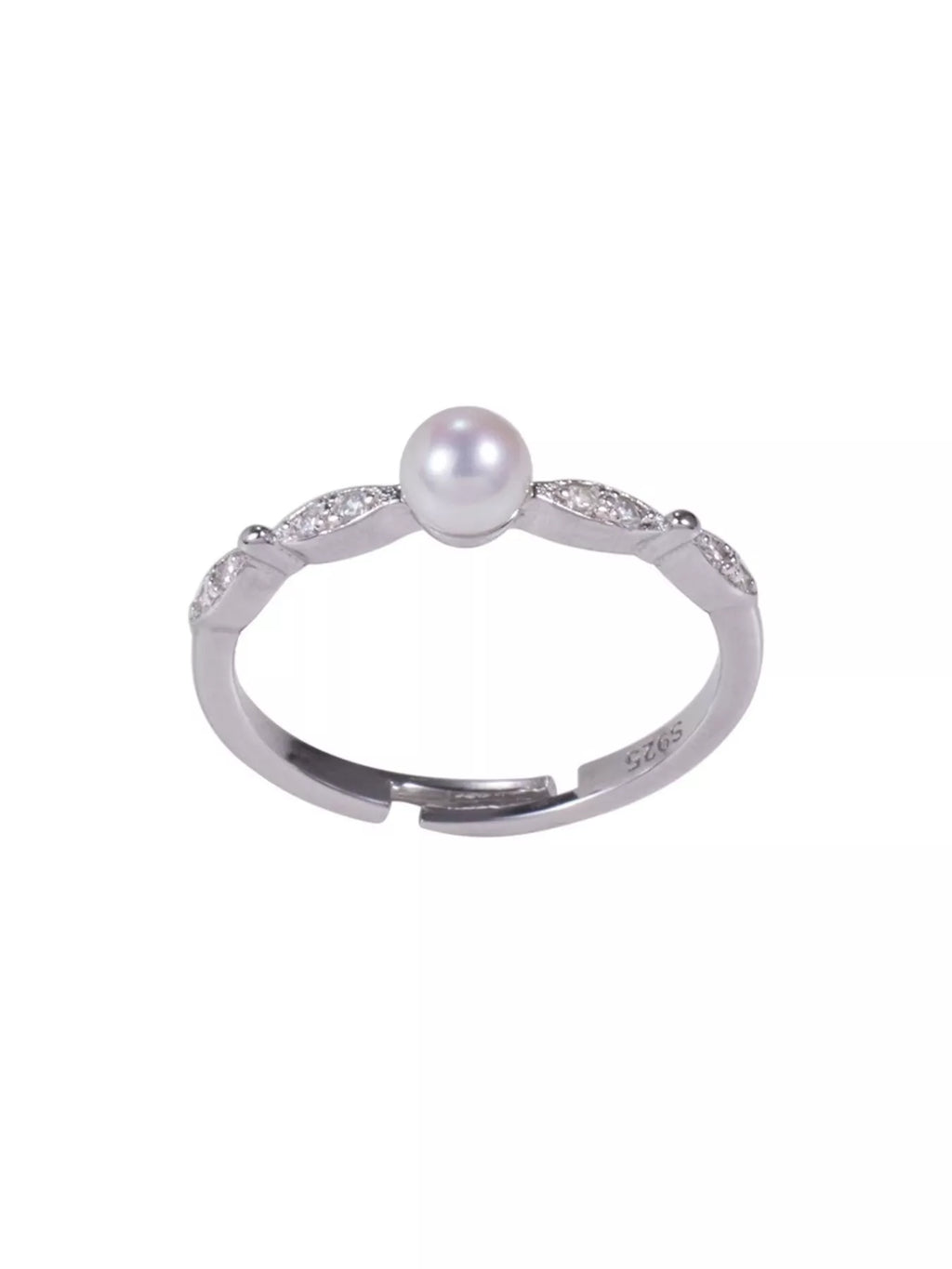 925 Sterling Silver Pearl Ring