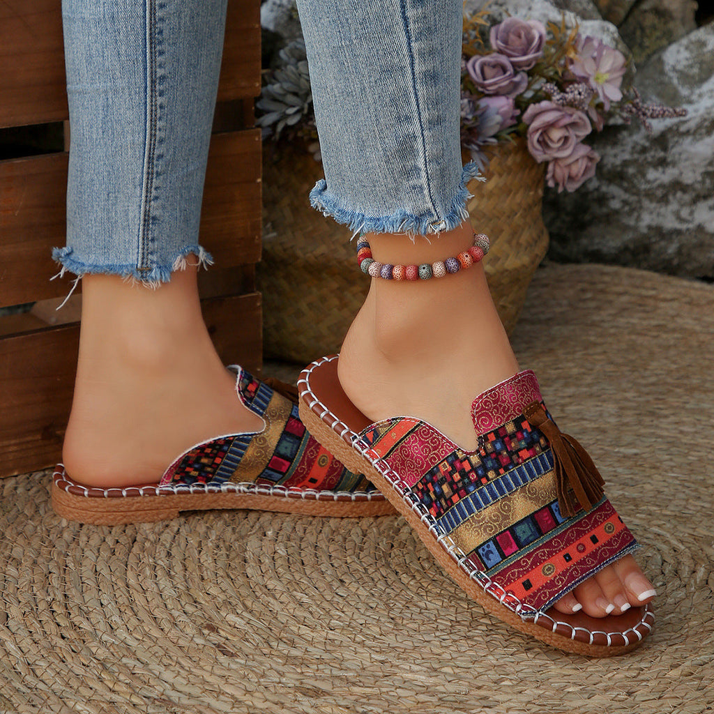 Tassel Open Toe Sandals