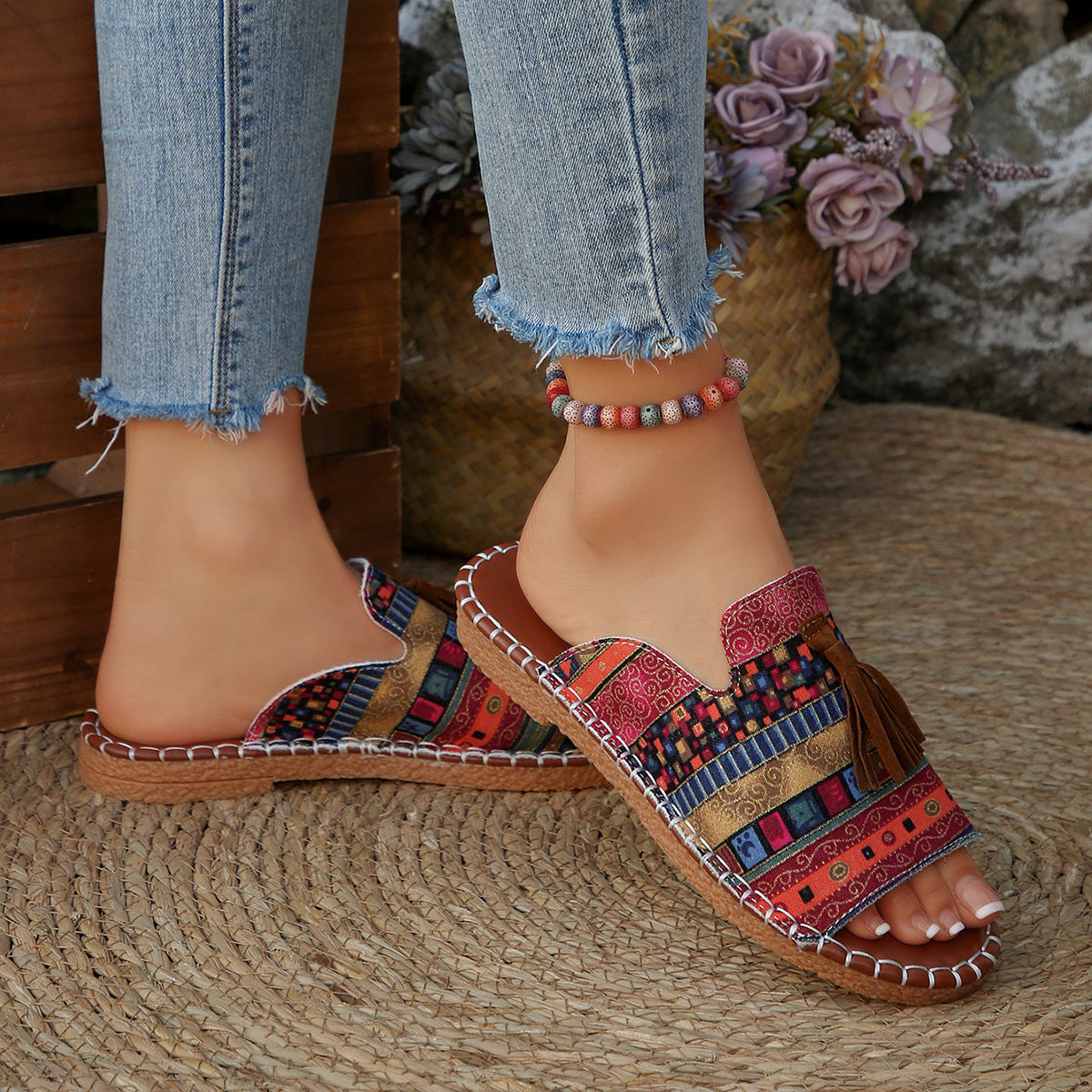 Tassel Open Toe Sandals
