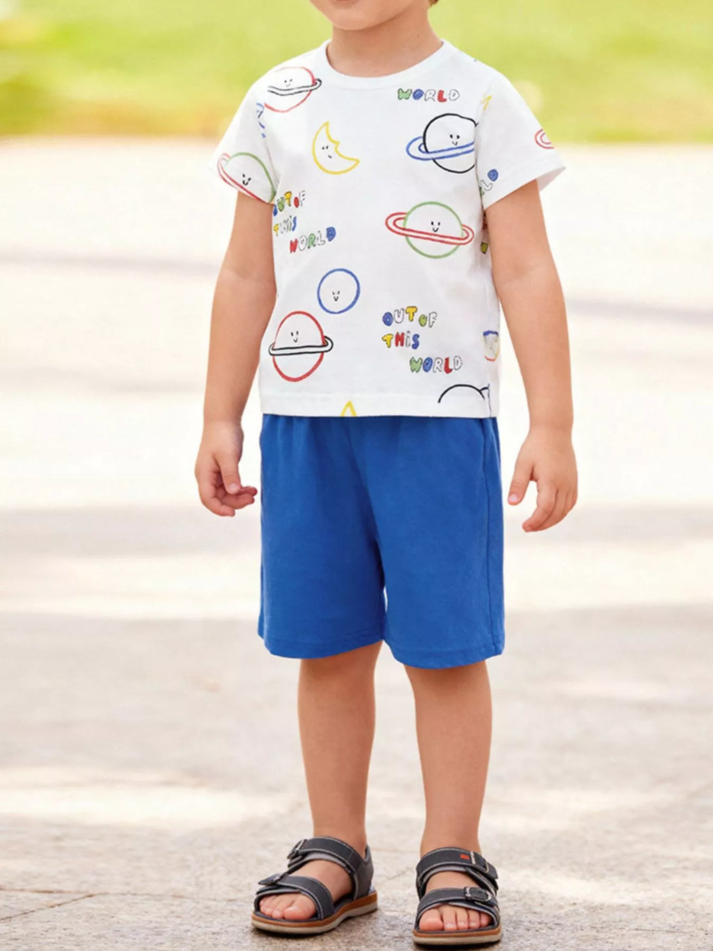 Children's Printed Tee & Shorts Set