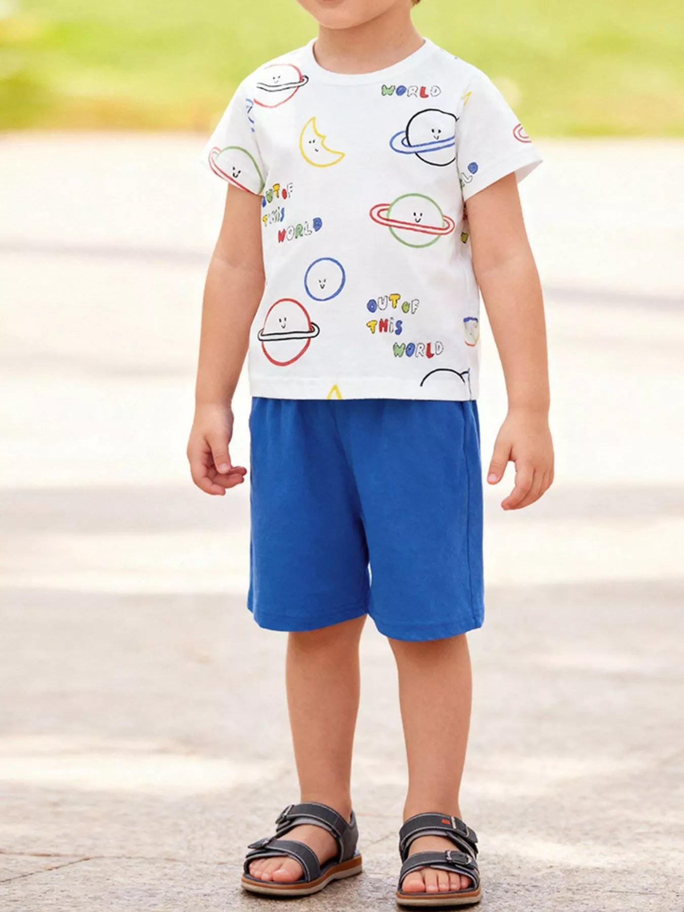 Children's Printed Tee & Shorts Set
