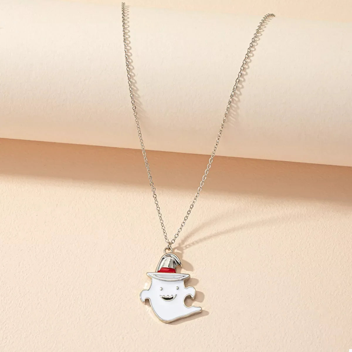 Halloween Cute Ghost Pendant Necklace