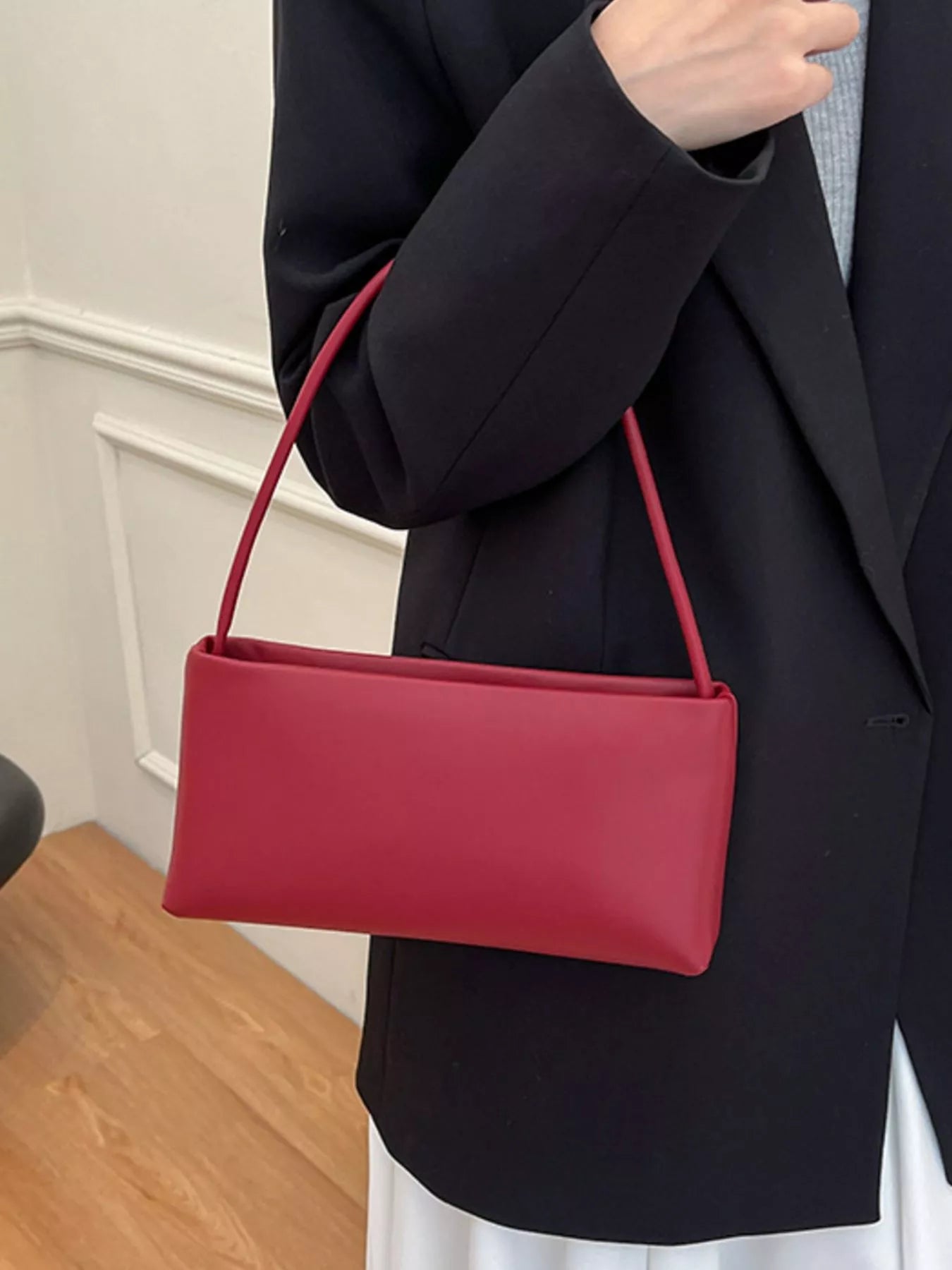 Leather Rectangular Shoulder Bag