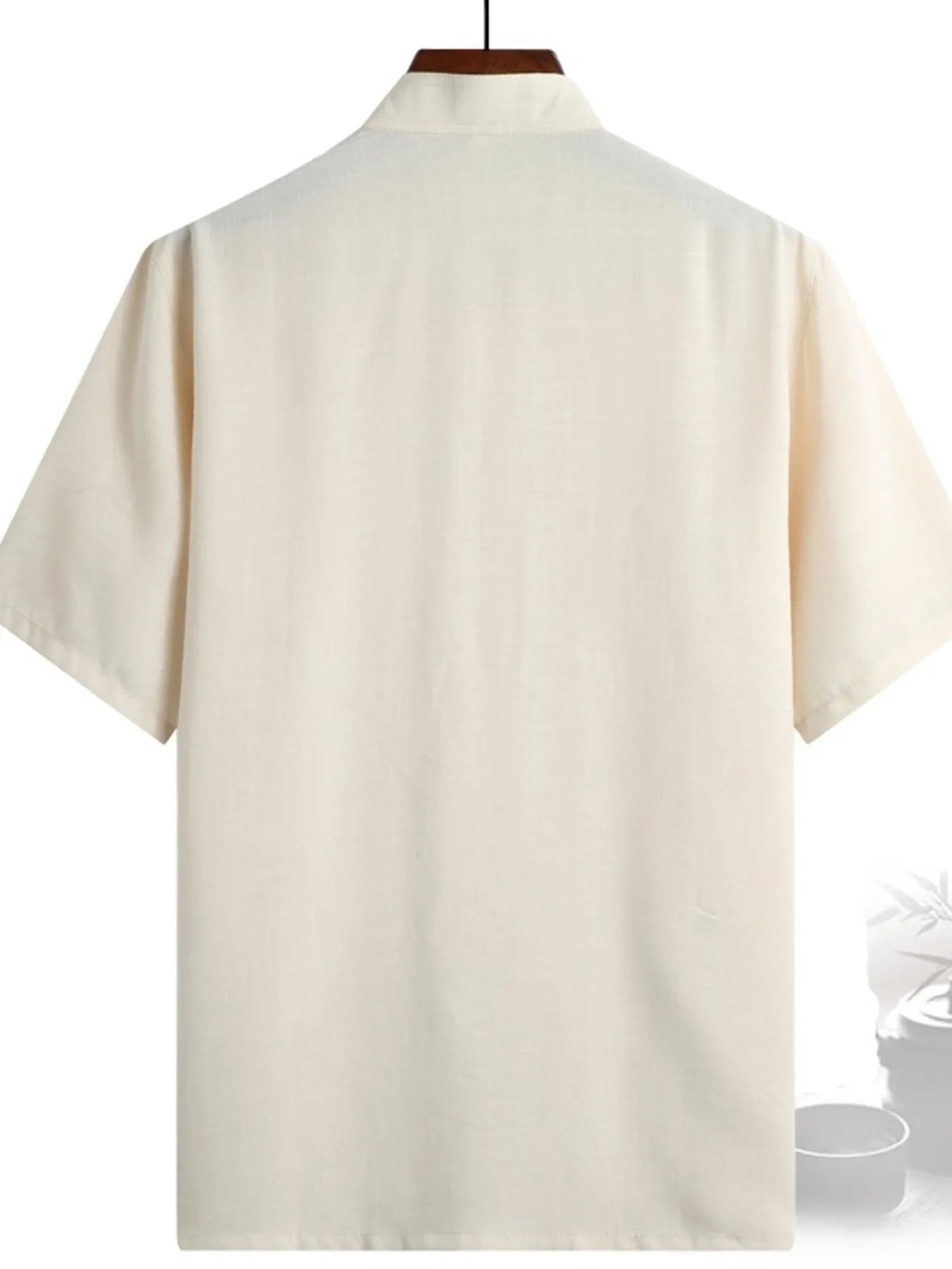 Men's Full Size Button Up Short Sleeve Shirt Plus Size