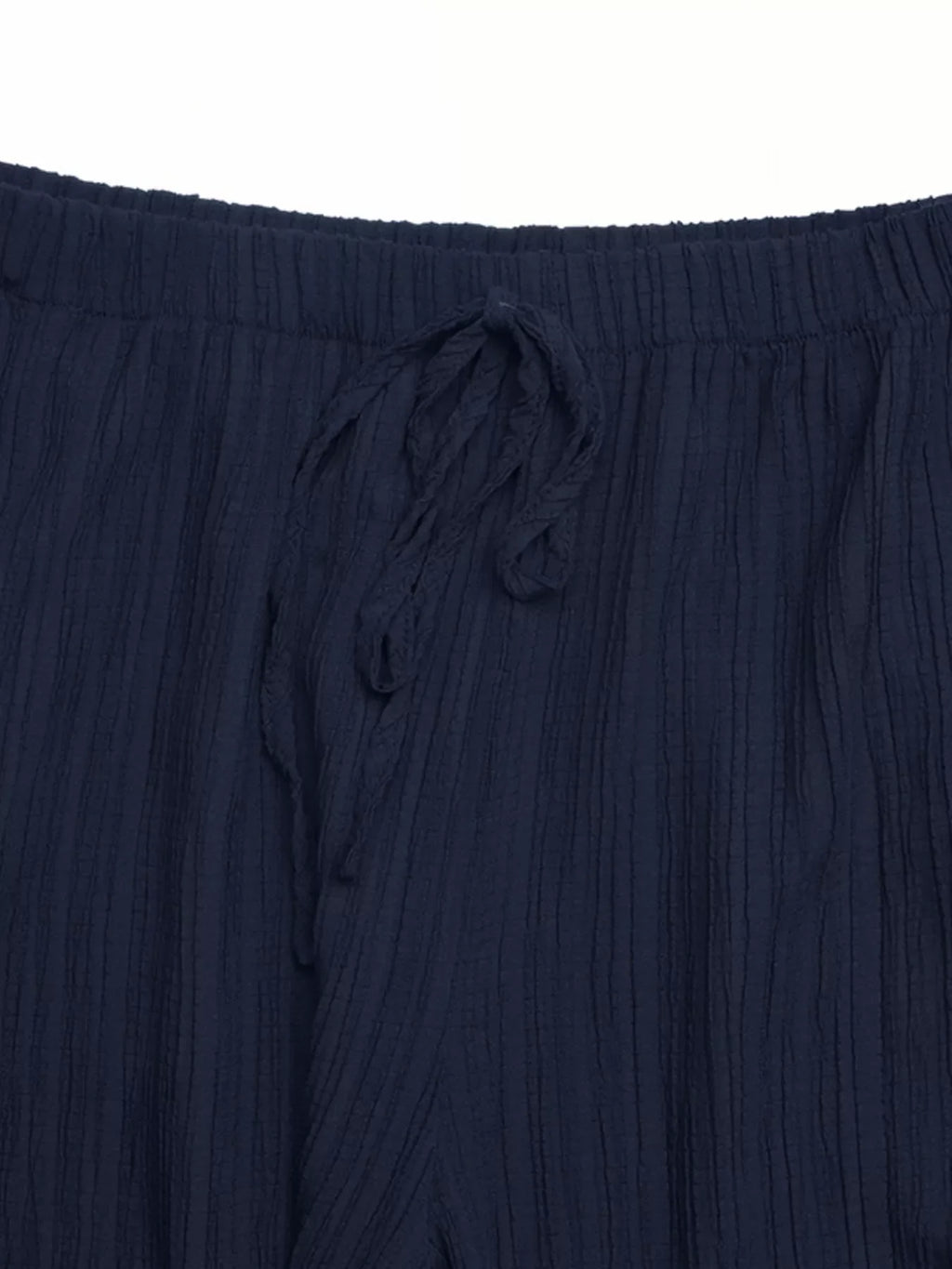 Textured Tube Top & Wide Leg Pants Set