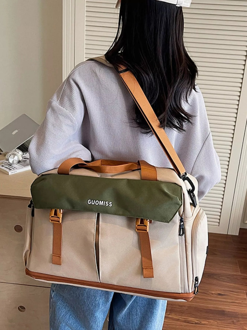 Color Block Travel Bag