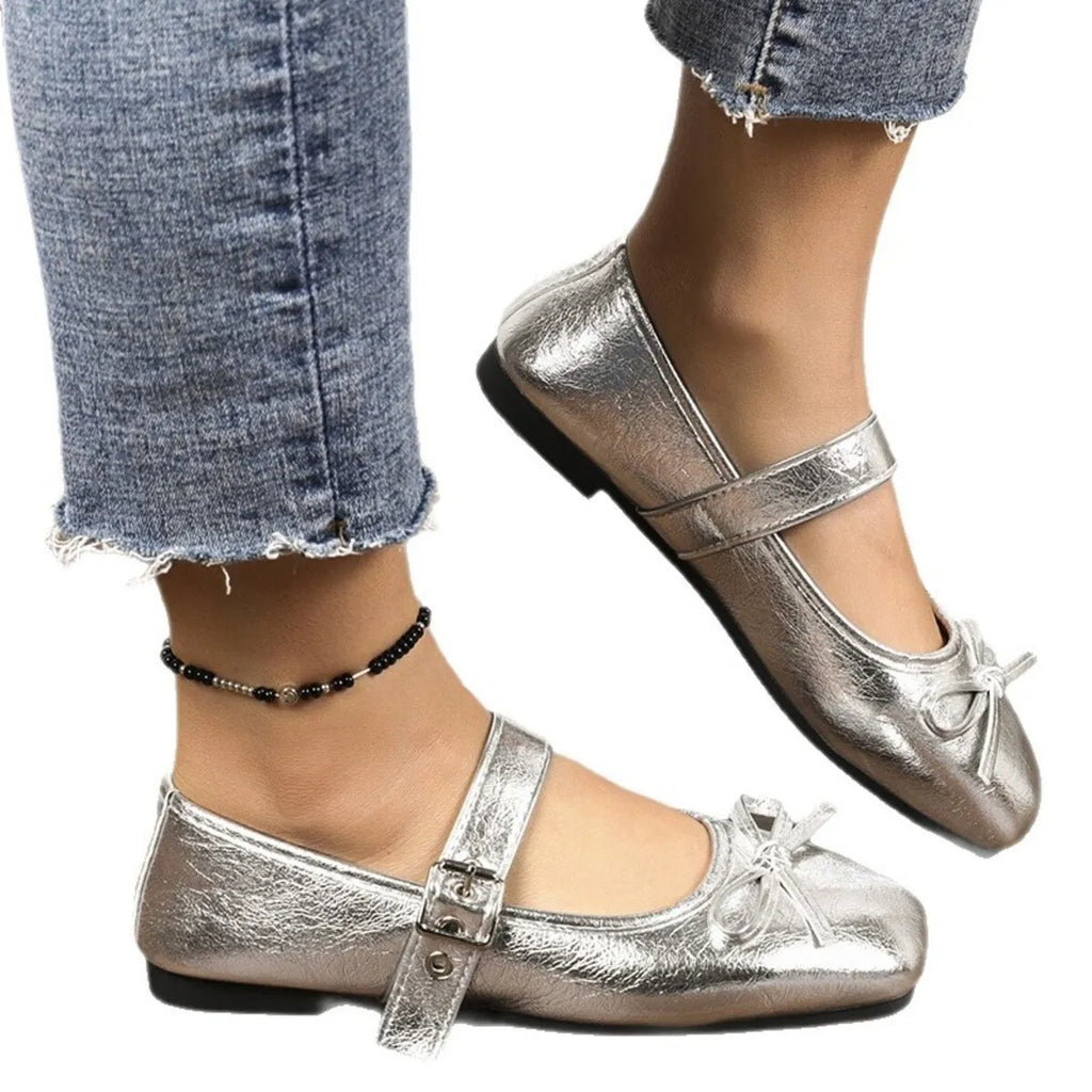 Square Toe Flats Slip-Ons