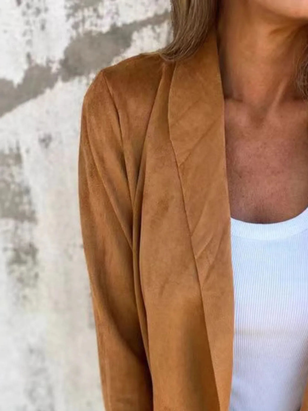 Full Size Open Front Casual Cardigan Plus Size