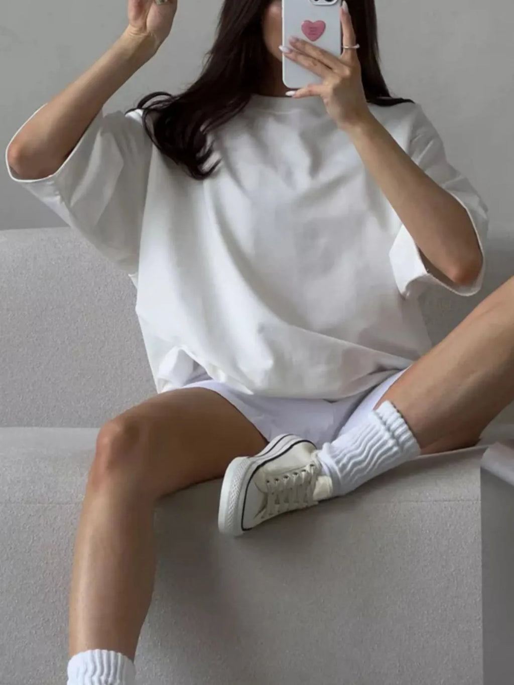 Round Neck Half Sleeve Oversized T-Shirt