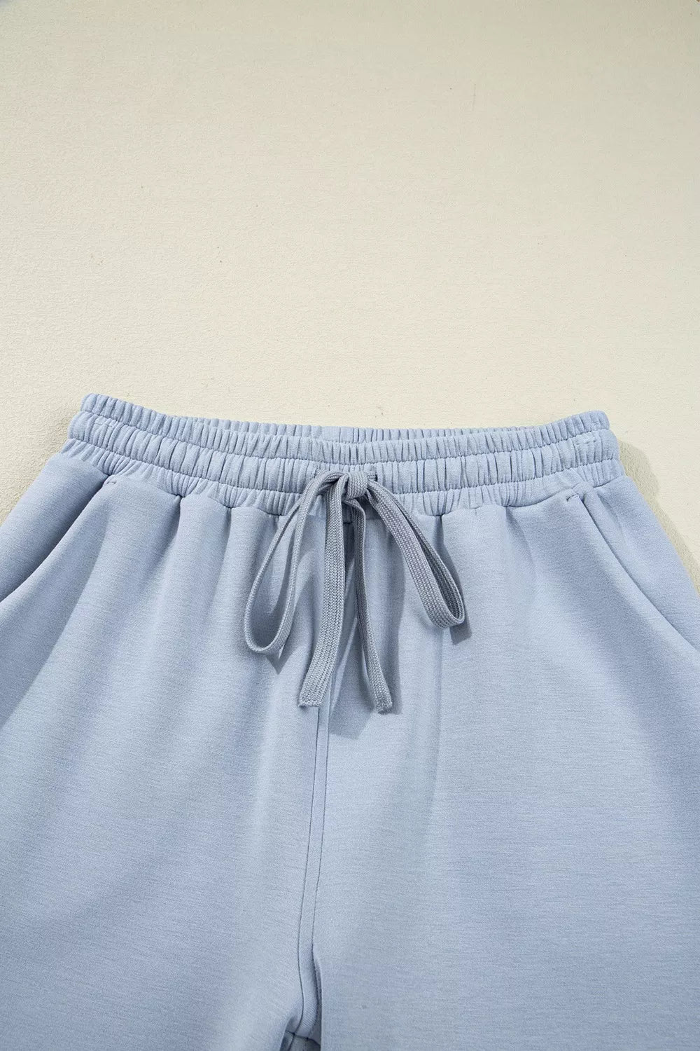 Half Zip Thumbhole Sleeve Hoodie and Pants 2pcs Outfit
