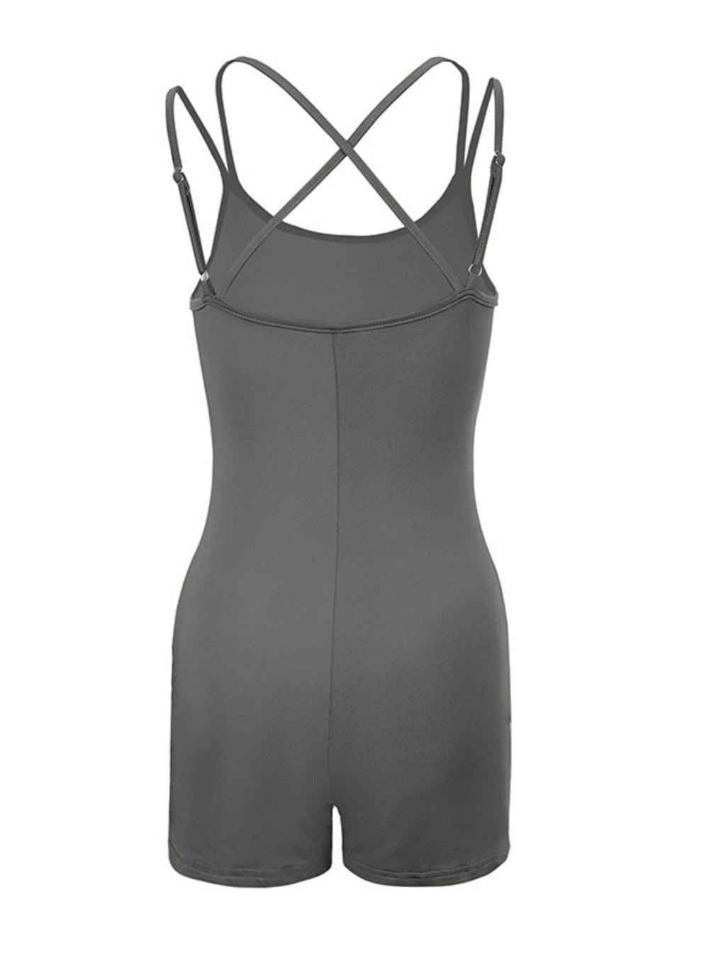 Double Spaghetti Strap Active Romper