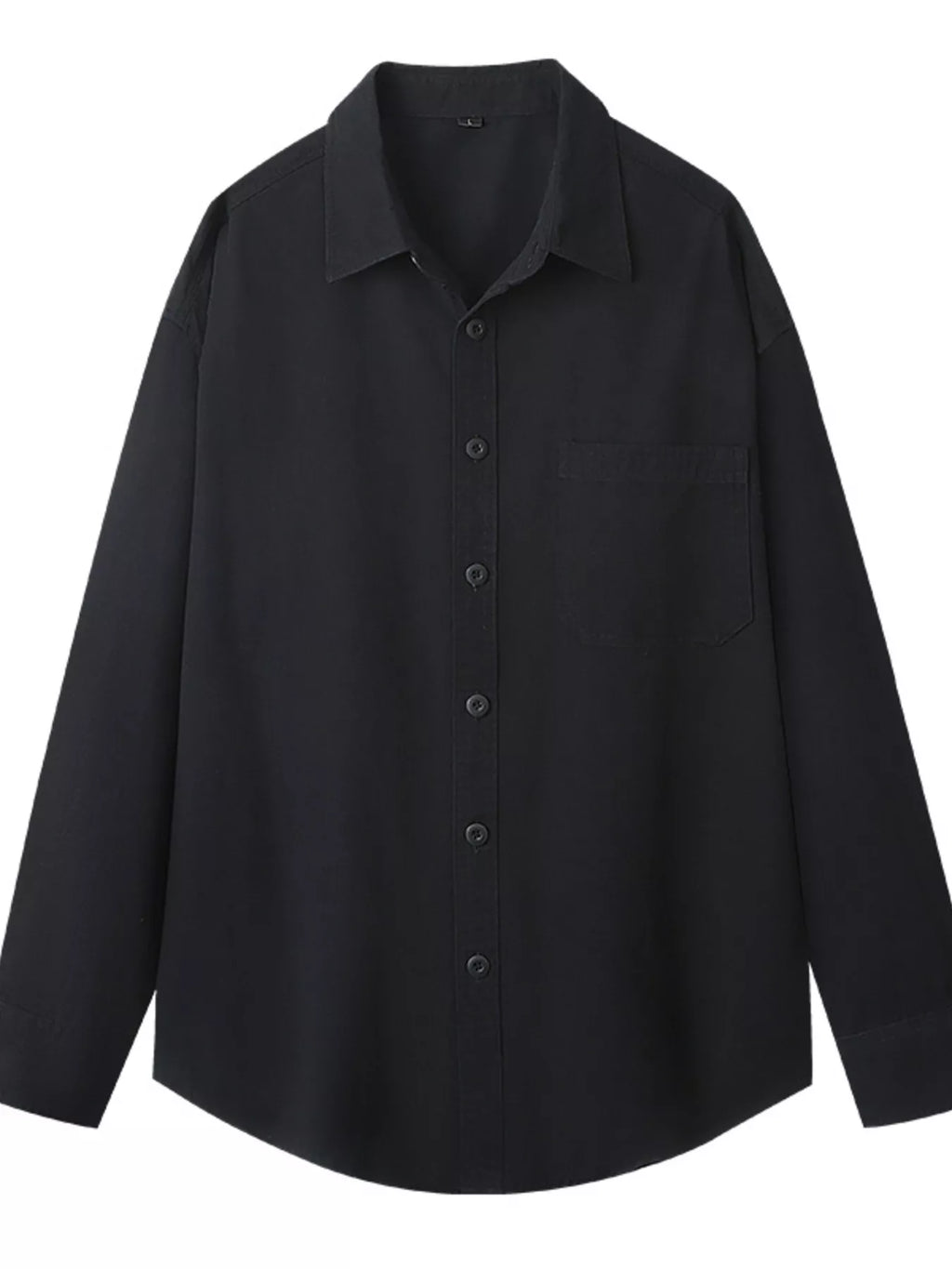 Men's Plus Size Button Up Long Sleeve Shirt