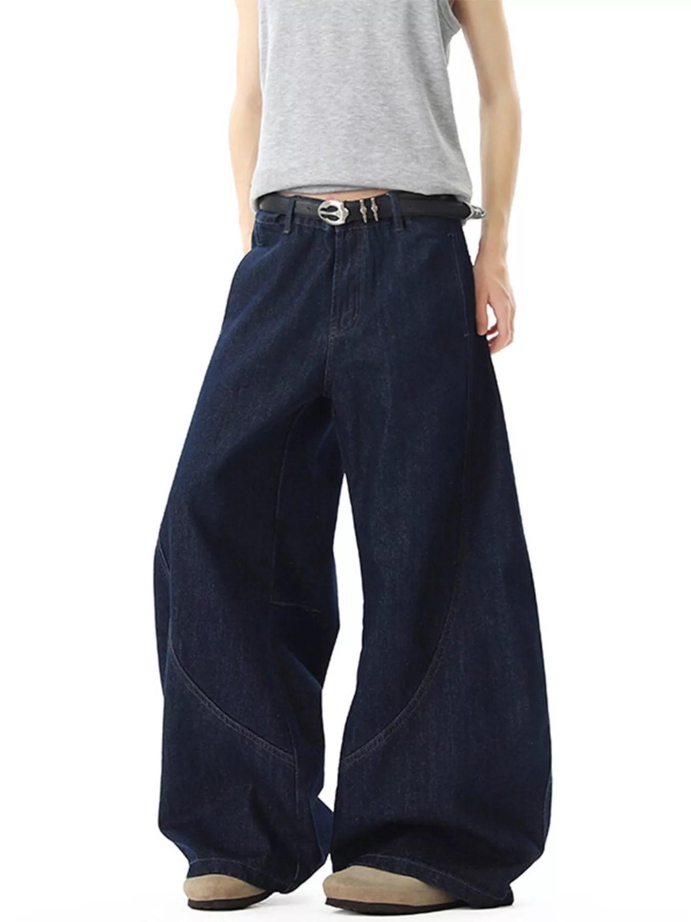 Men's Full Size Wide Leg Jeans Plus Size