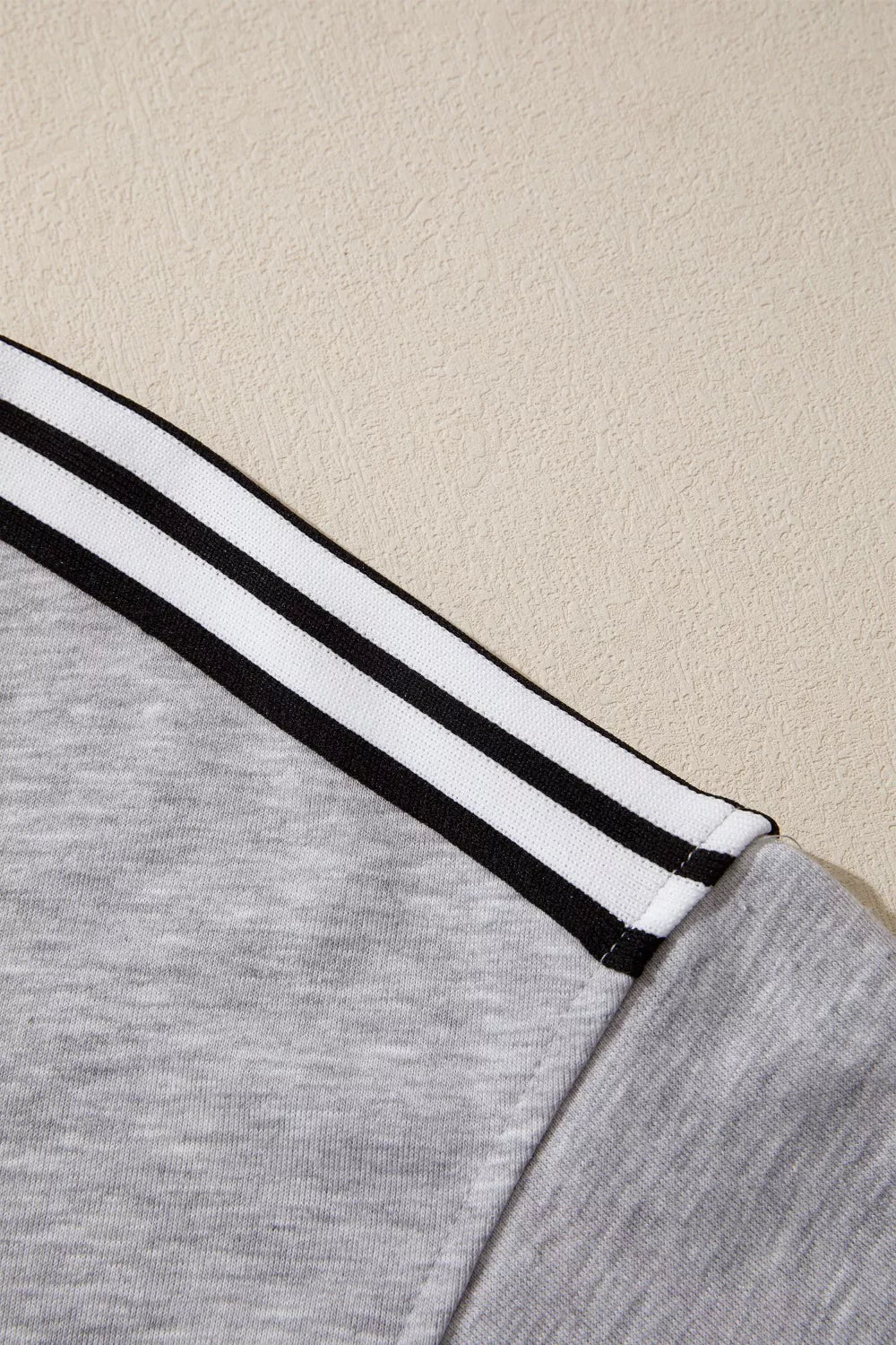 Striped Shoulder Relaxed Fit T-Shirt