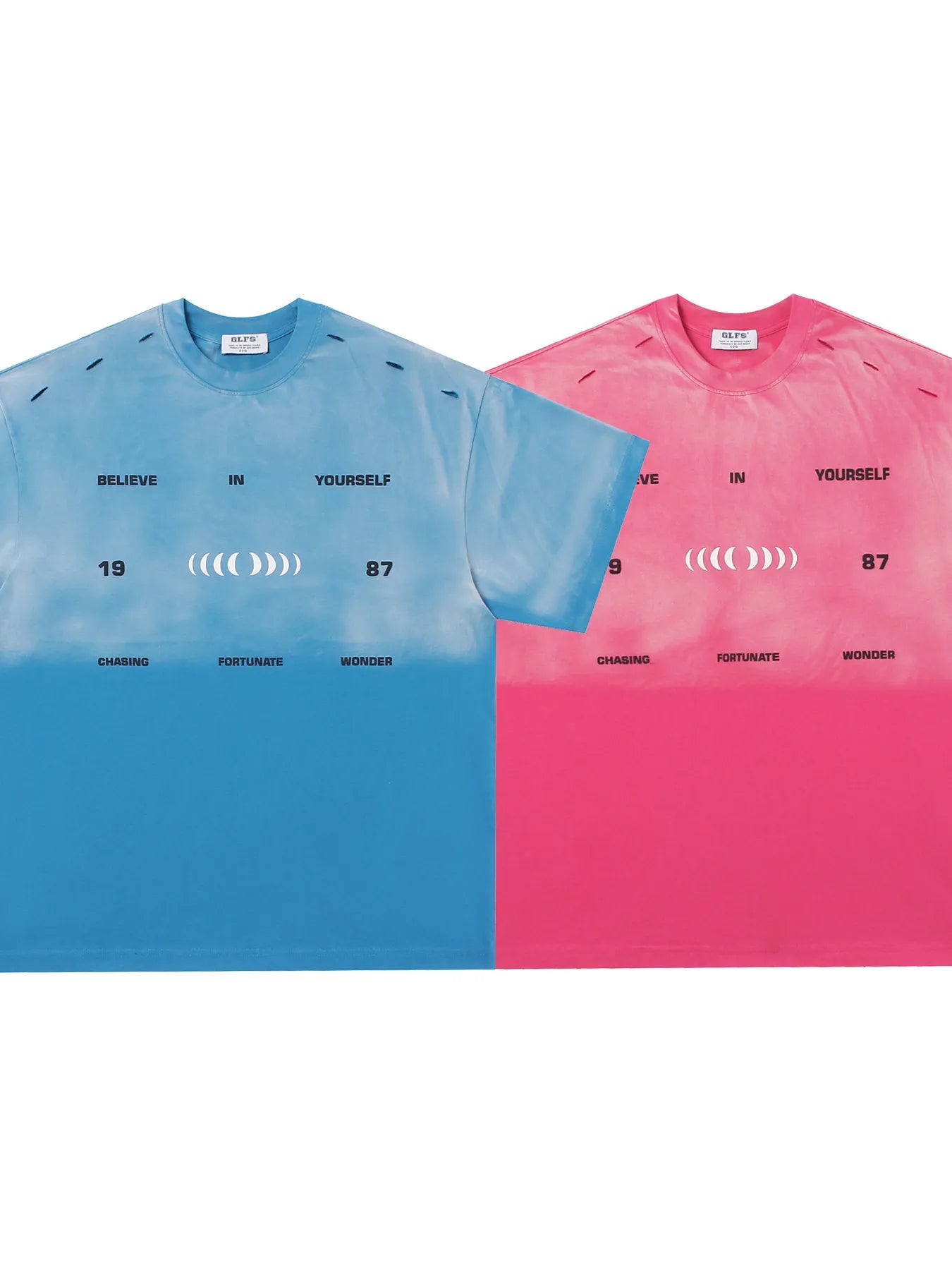Men's Letter Round Neck Short Sleeve T-Shirt