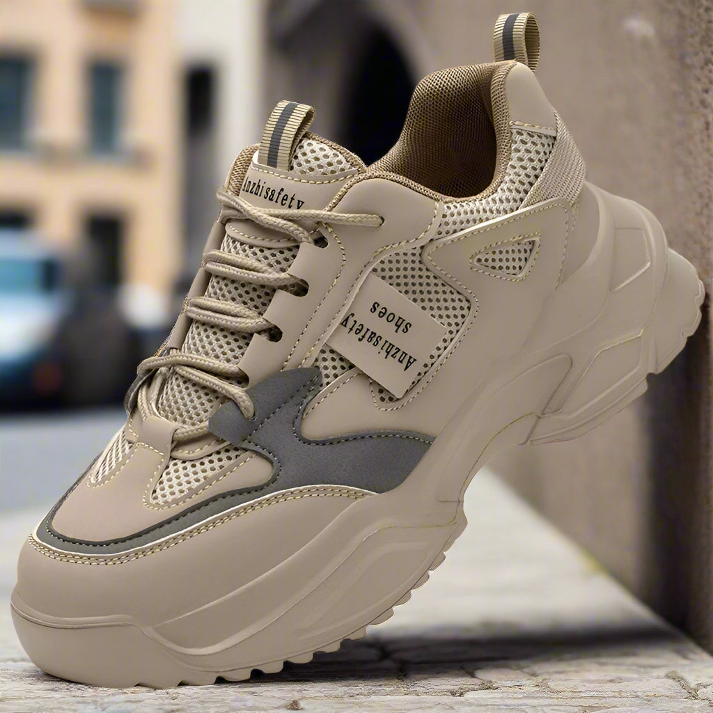 Lightweight Breathable Anti-Smash Work Shoes – Women's Safety Sneakers